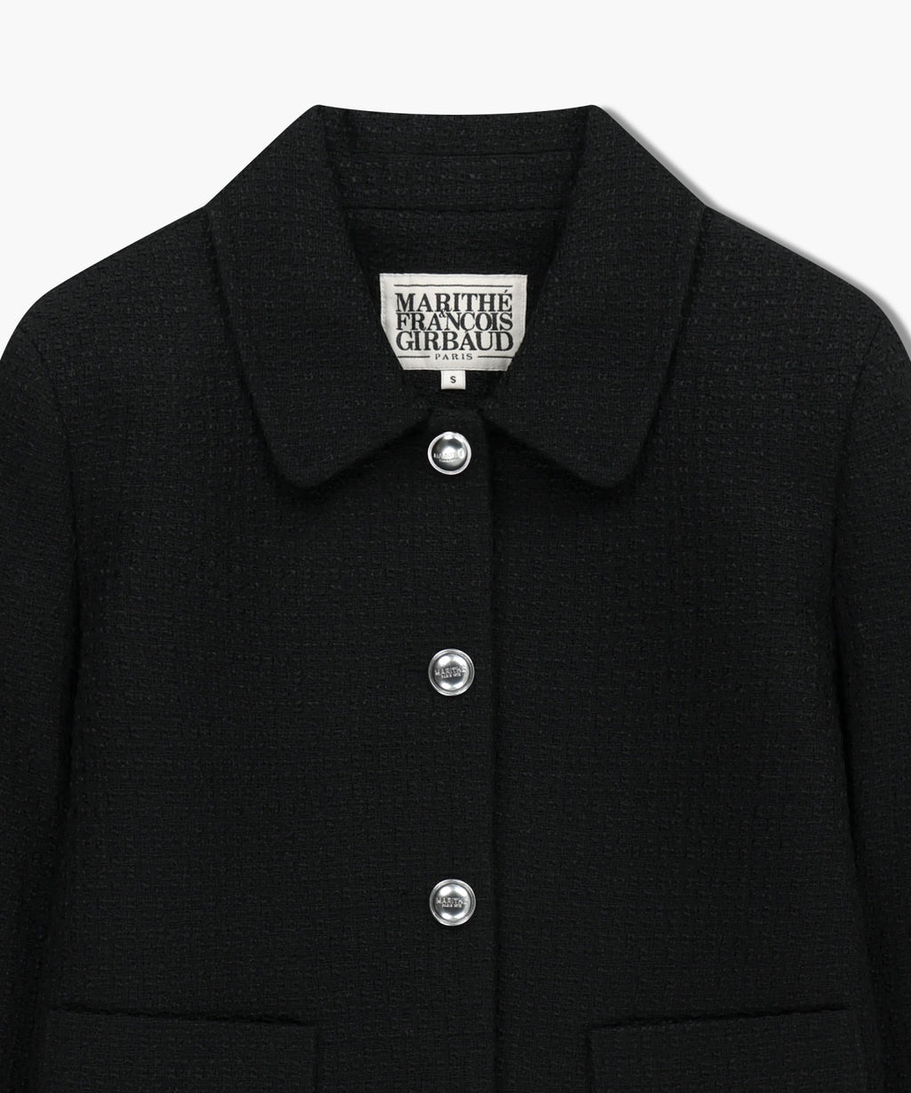 Marithe & Francois Girbaud - Collar Tweed Jacket (Black) product image 8 | TRAB K-Fashion Australia