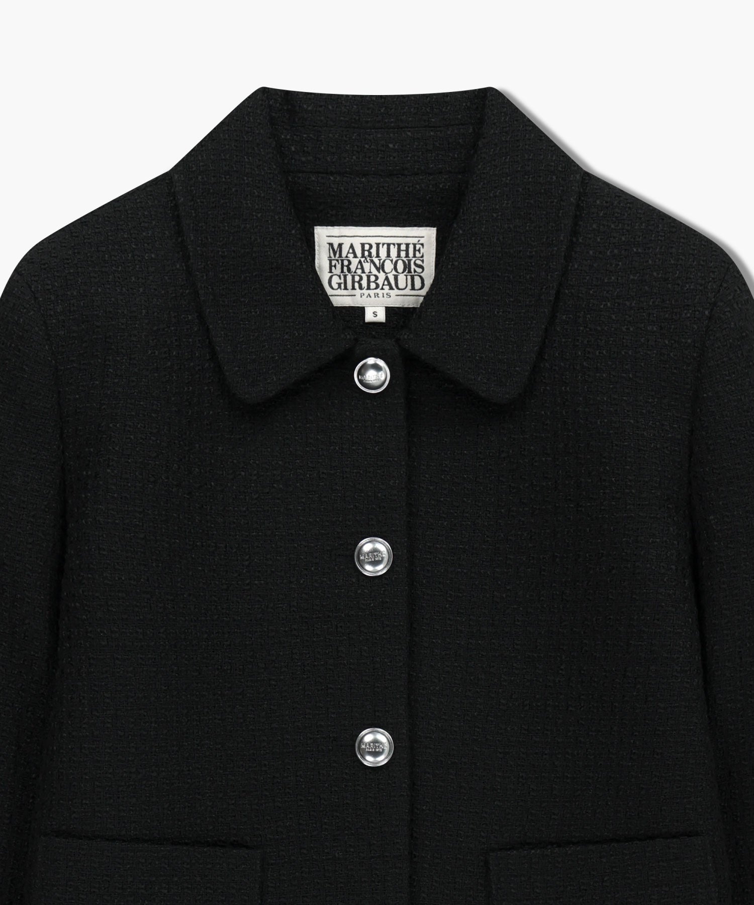 Marithe & Francois Girbaud - Collar Tweed Jacket (Black) product image 8 | TRAB K-Fashion Australia