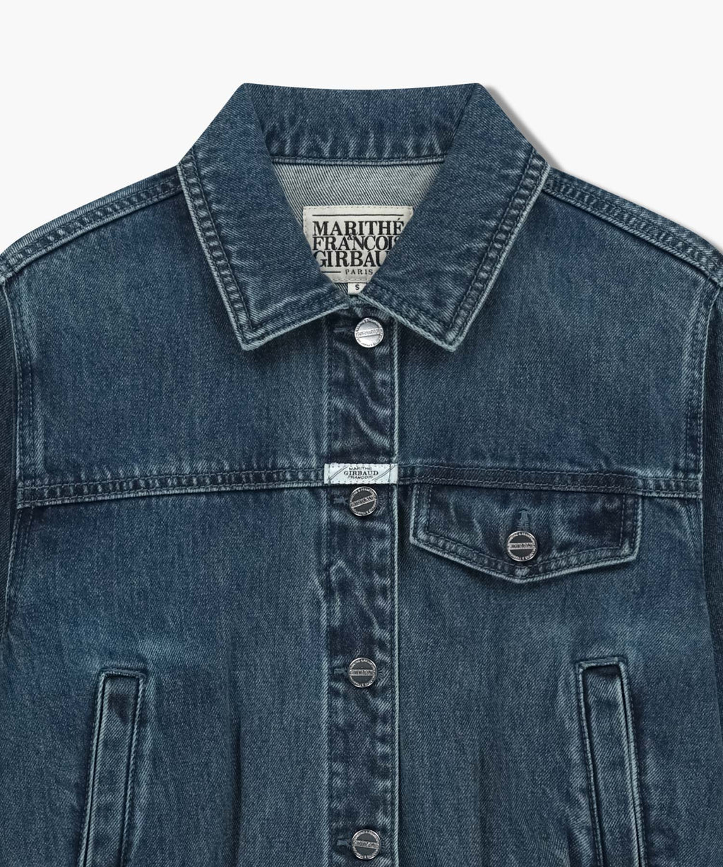 Marithe & Francois Girbaud - Denim Tuck Detail Jacket (Light Blue) product image 8 | TRAB K-Fashion Australia