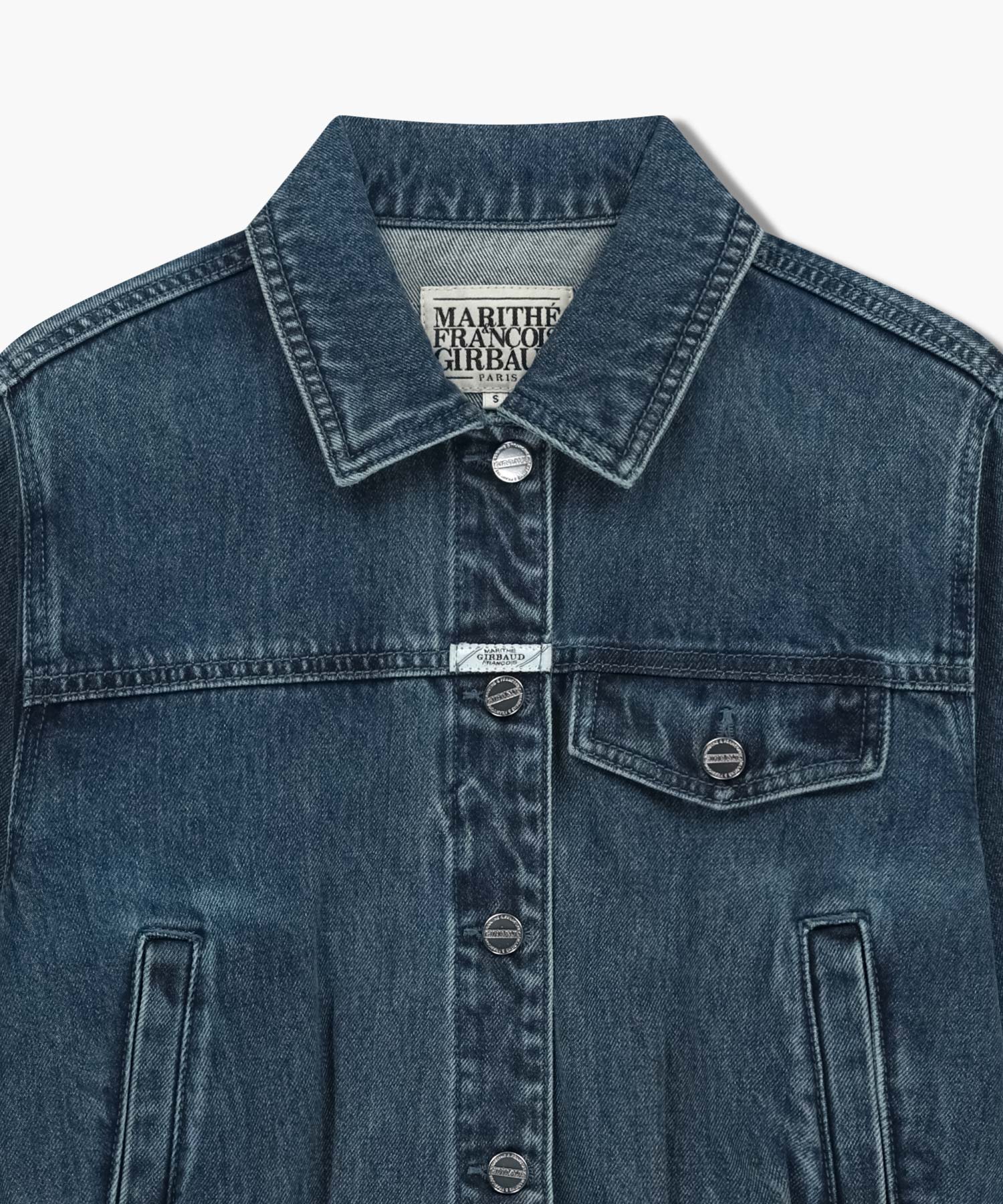 Marithe & Francois Girbaud - Denim Tuck Detail Jacket (Light Blue) product image 8 | TRAB K-Fashion Australia