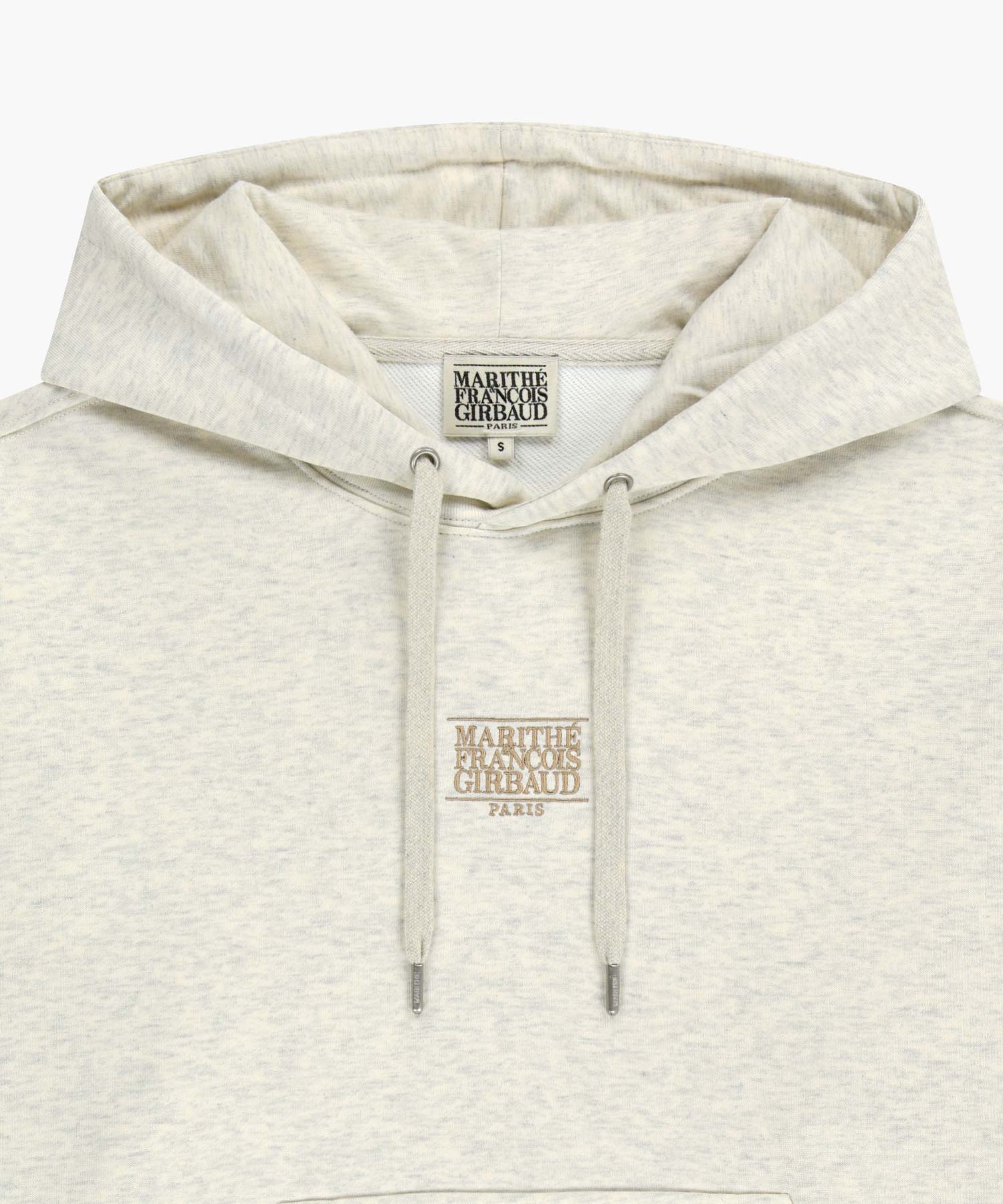 Marithe & Francois Girbaud - Small Classic Logo Hoodie (Oatmeal) product image 8 | TRAB K-Fashion Australia