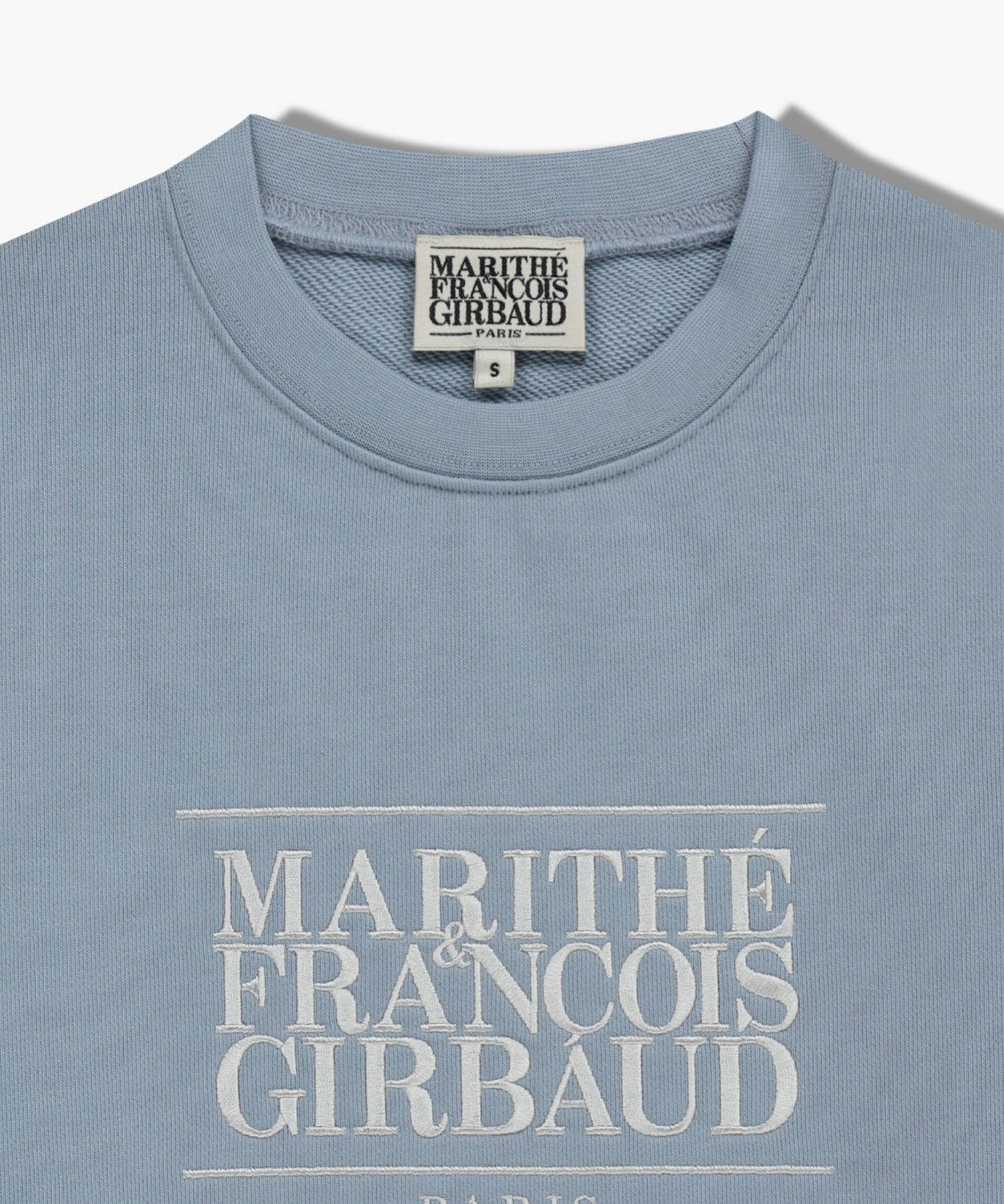 Marithe & Francois Girbaud - Classic Logo Crop Sweatshirt (Sky Blue) product image 8 | TRAB K-Fashion Australia
