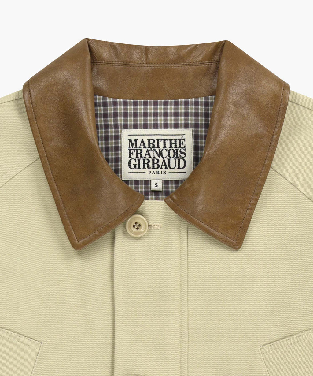 Marithe & Francois Girbaud - Cotton Washed Hunting Jacket (Light Beige) product image 8 | TRAB K-Fashion Australia