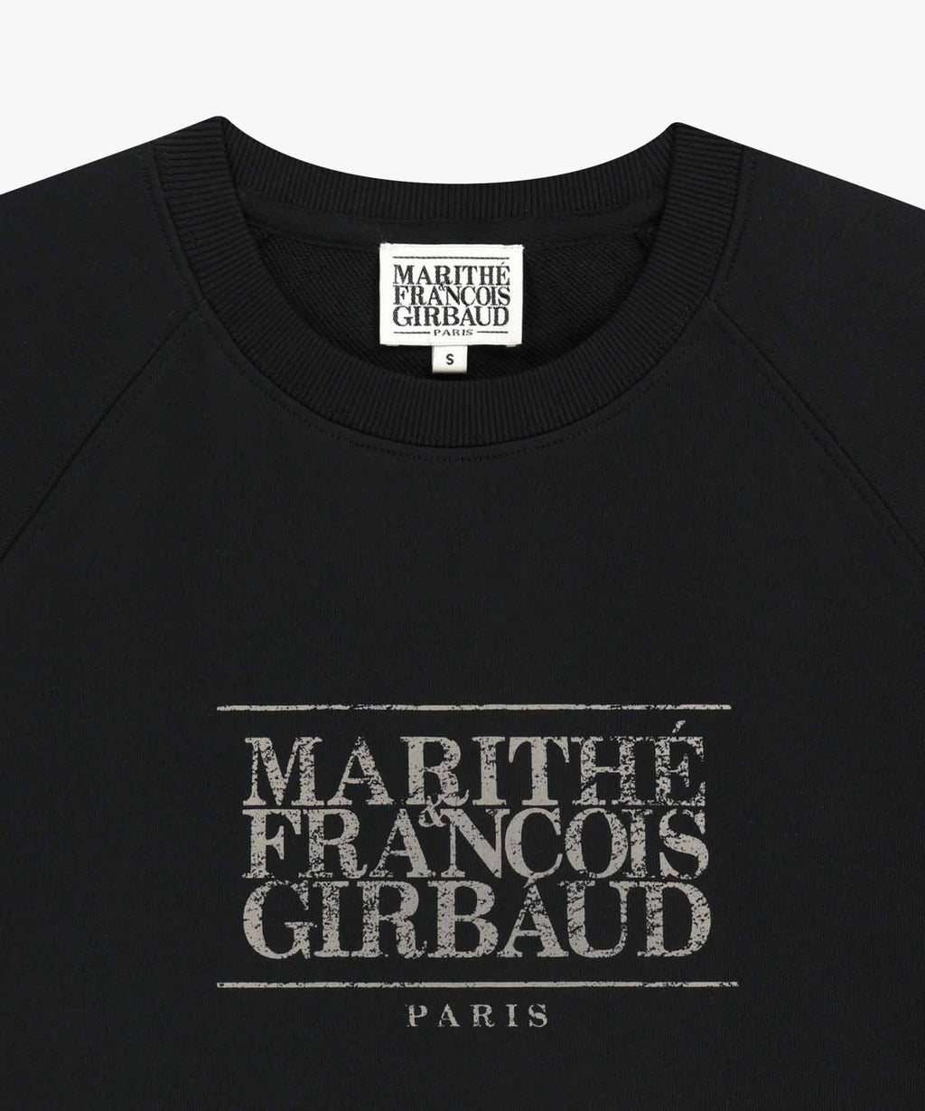 Marithe & Francois Girbaud - Vintage Classic Logo Half Sweatshirt (Black) product image 8 | TRAB K-Fashion Australia