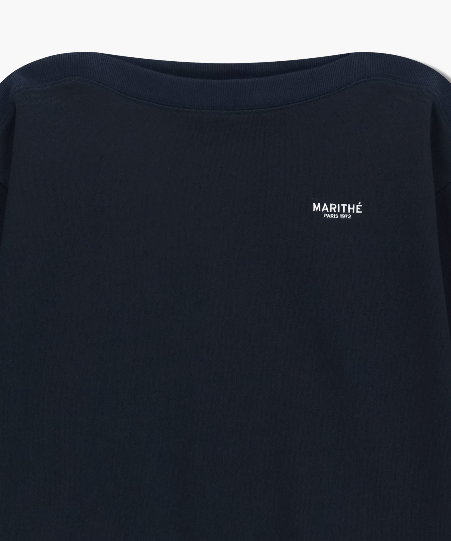 Marithe & Francois Girbaud - Boat Neck Oversized Sweatshirt (Navy) product image 8 | TRAB K-Fashion Australia