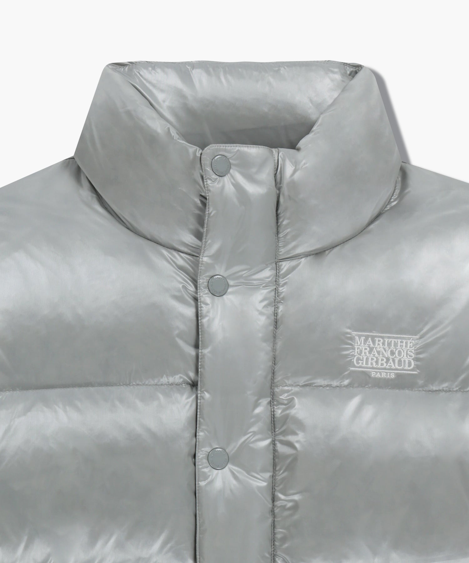 Marithe & Francois Girbaud - Glossy Down Jacket (Light Gray) product image 8 | TRAB K-Fashion Australia