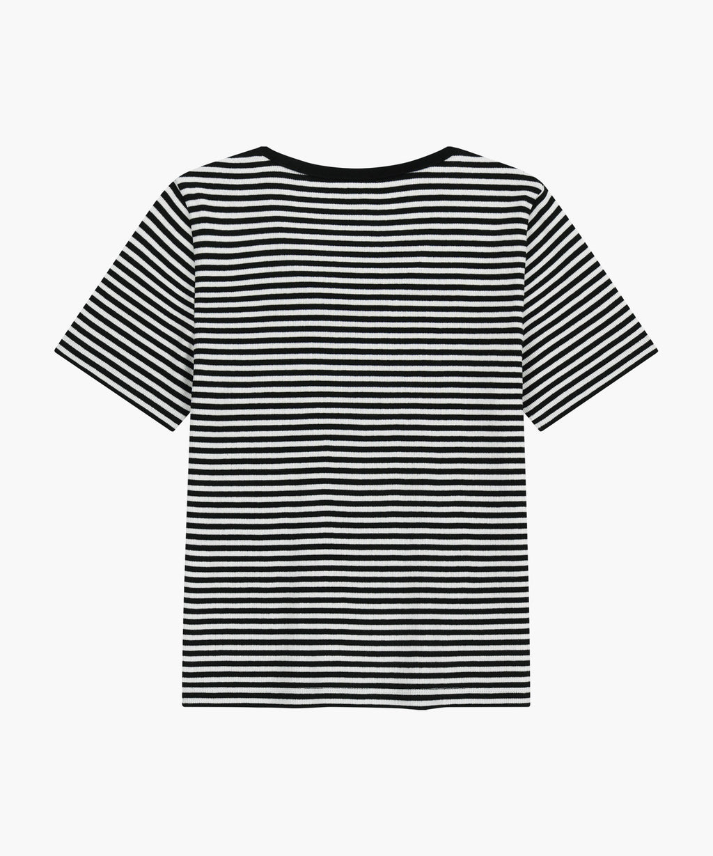 Marithe & Francois Girbaud - Deep Neck Ringer Tee (Black) product image 7 | TRAB K-Fashion Australia