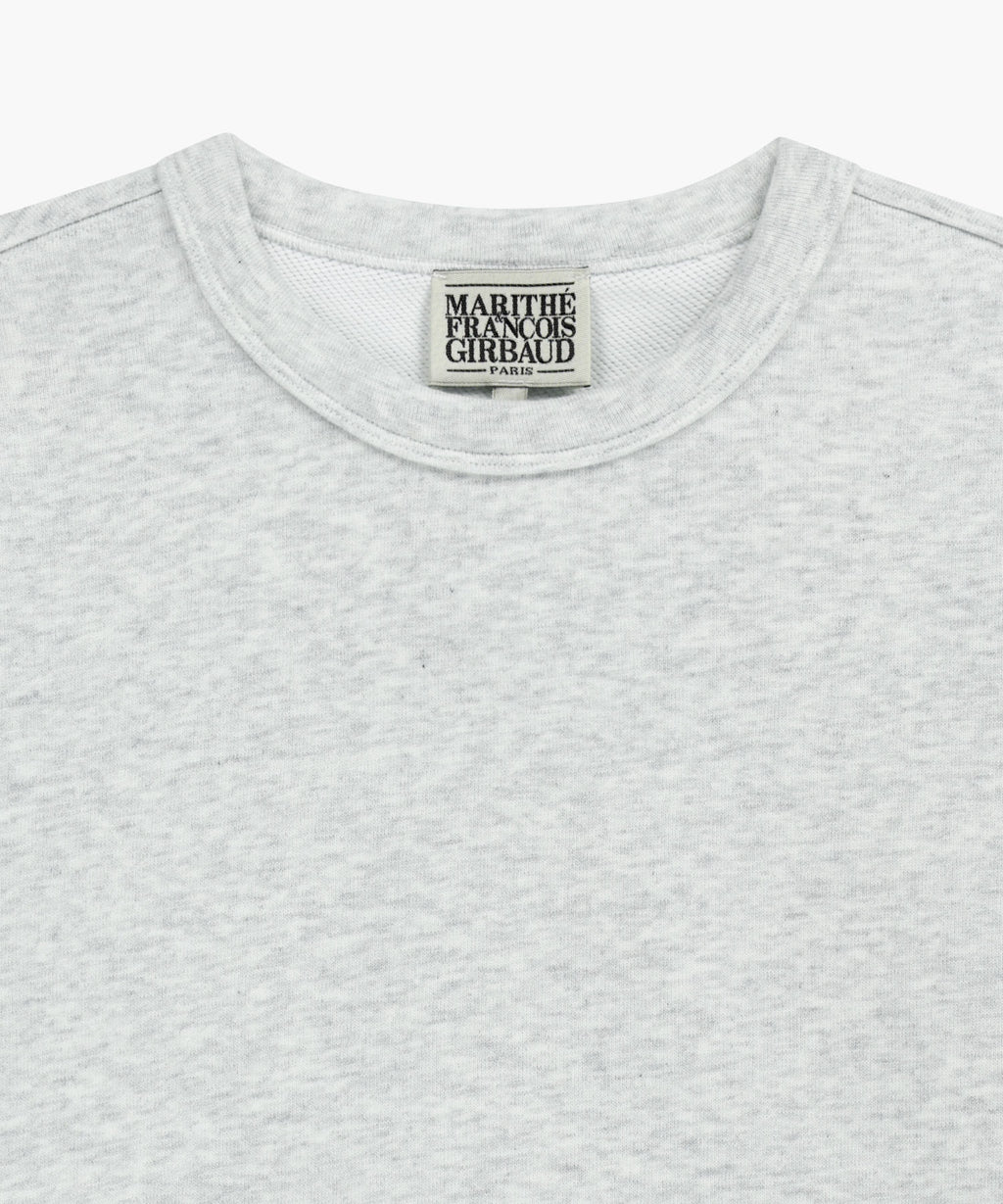 Marithe & Francois Girbaud - Basic Crop Sweatshirt (Light Heather Gray) product image 8 | TRAB K-Fashion Australia