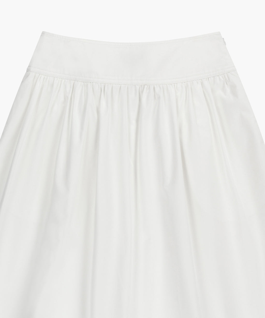 Marithe & Francois Girbaud - Cotton Waist Wrinkle Skirt (White) product image 8 | TRAB K-Fashion Australia
