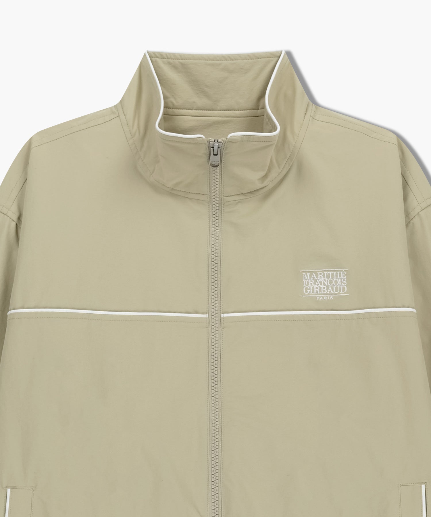 Marithe & Francois Girbaud - Marithe Sport Nylon Track Zip-up Jacket (Beige) product image 8 | TRAB K-Fashion Australia