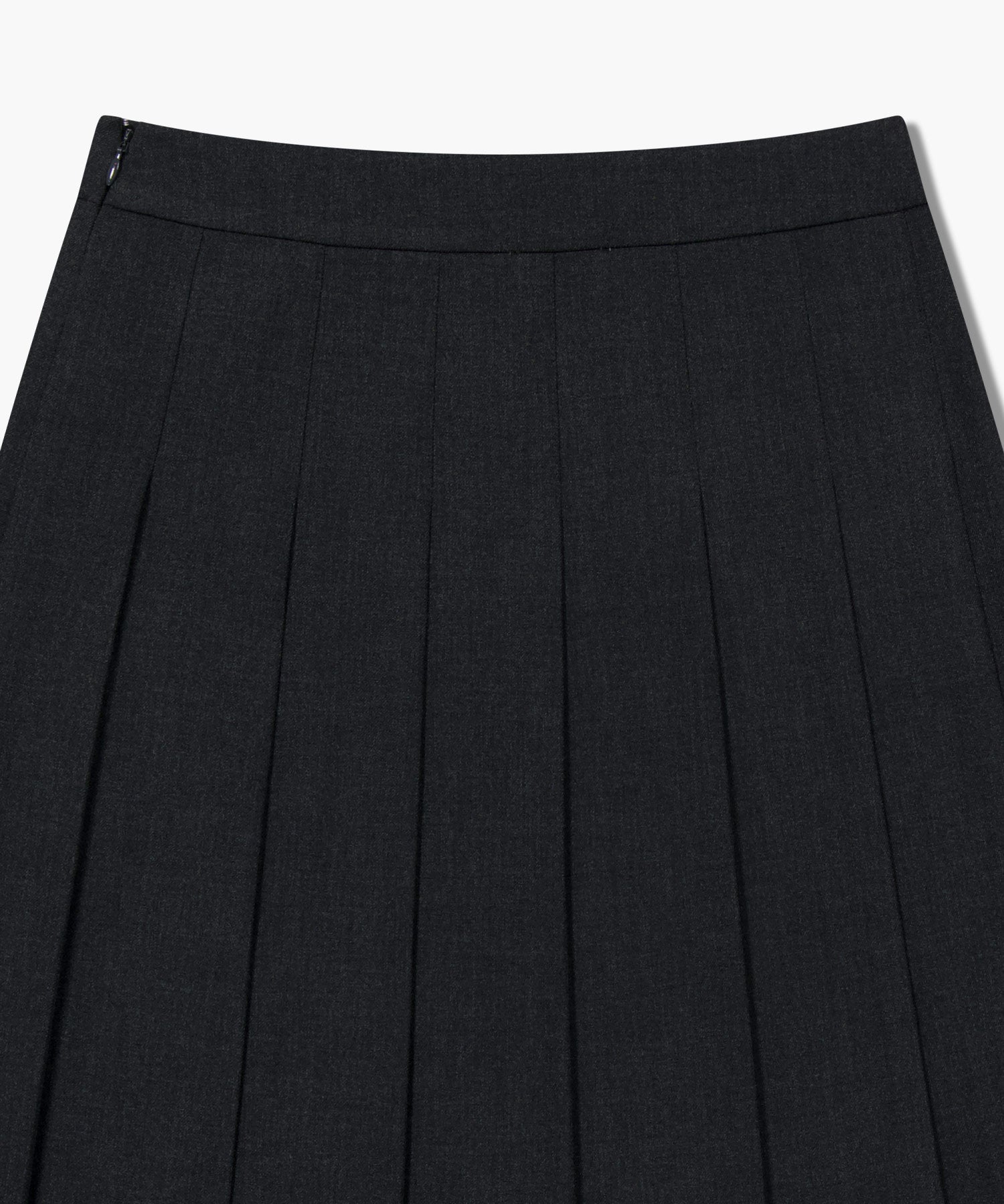 Marithe & Francois Girbaud - Side Buckle Pleated Midi Skirt (Charcoal) product image 8 | TRAB K-Fashion Australia