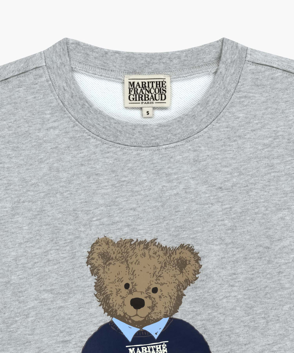 Marithe & Francois Girbaud - Doodle Bear Sweatshirt (Heather Gray) product image 8 | TRAB K-Fashion Australia