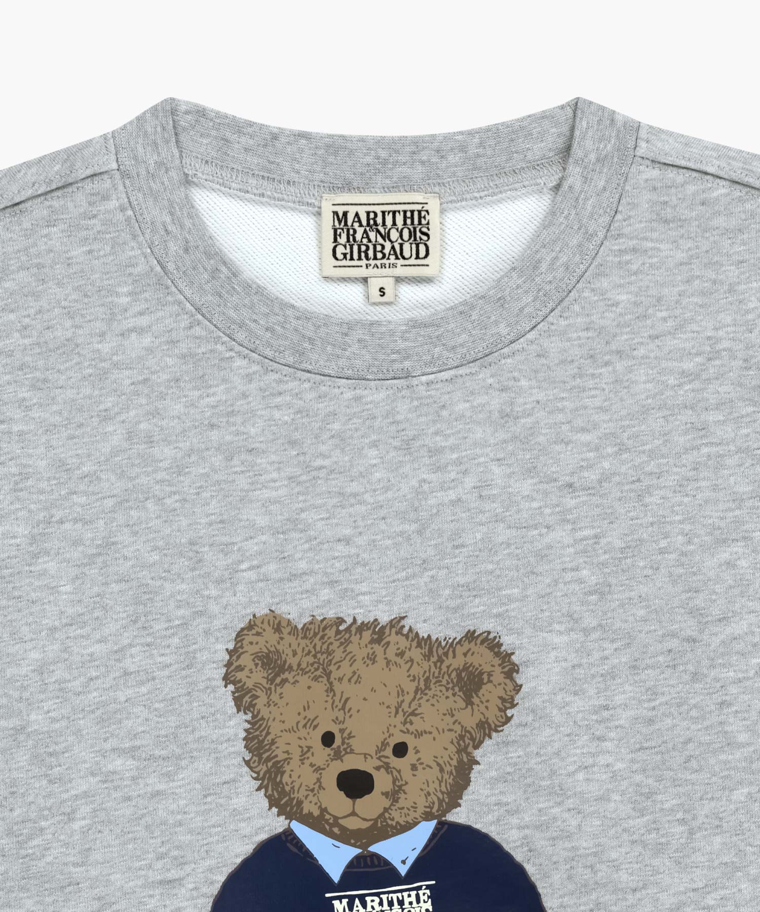 Marithe & Francois Girbaud - Doodle Bear Sweatshirt (Heather Gray) product image 8 | TRAB K-Fashion Australia
