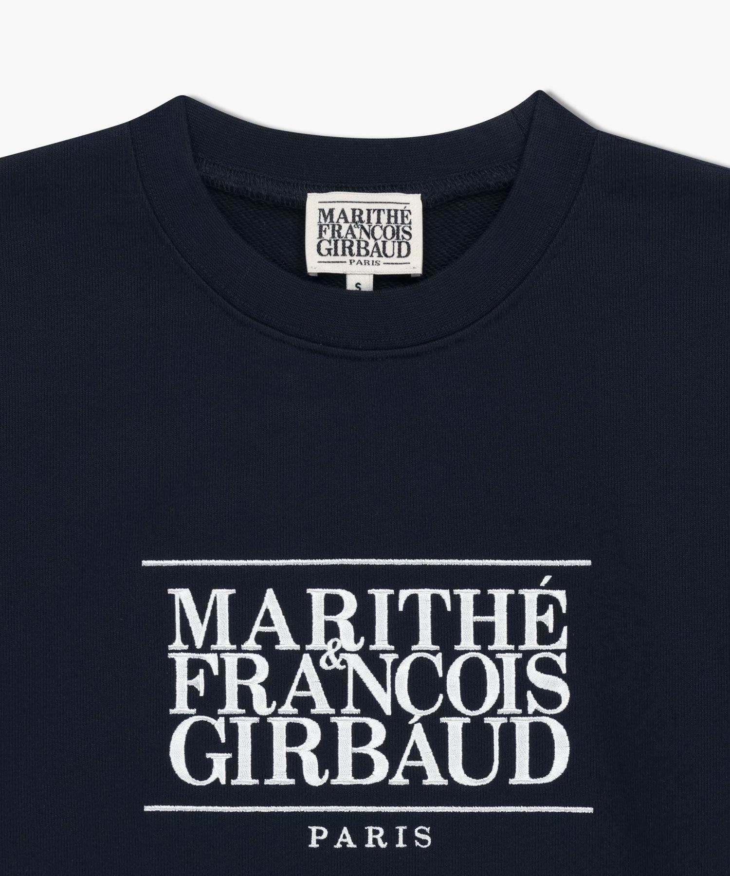 Marithe & Francois Girbaud - Classic Logo Crop Sweatshirt (Navy) product image 8 | TRAB K-Fashion Australia