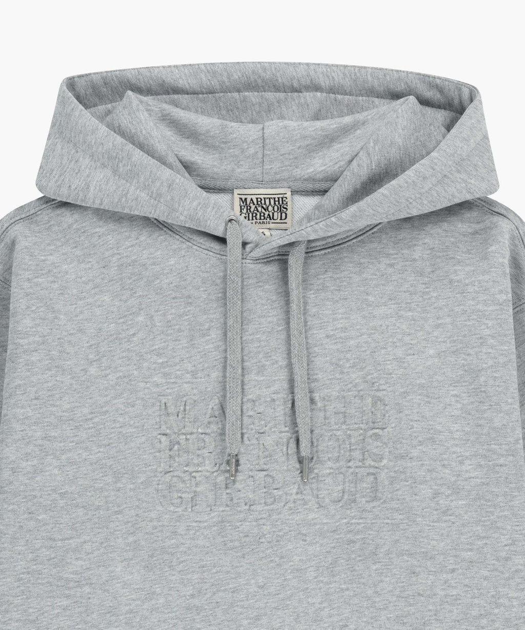Marithe & Francois Girbaud - Embo Classic Logo Hoodie (Heather Gray) product image 8 | TRAB K-Fashion Australia