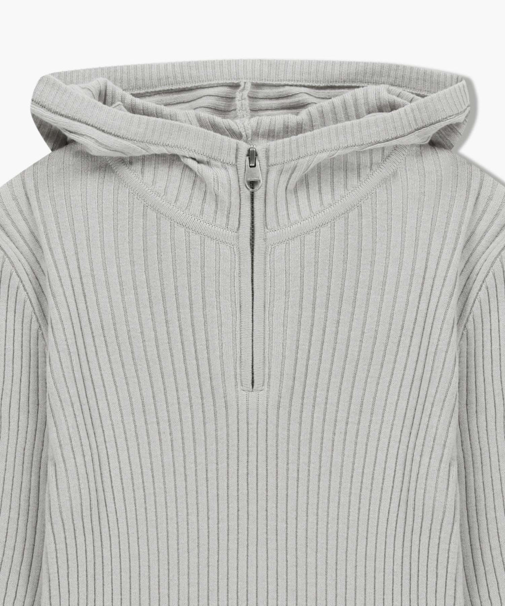 Marithe & Francois Girbaud - Balaclava Hoodie Slim Knit (Light Gray) product image 8 | TRAB K-Fashion Australia