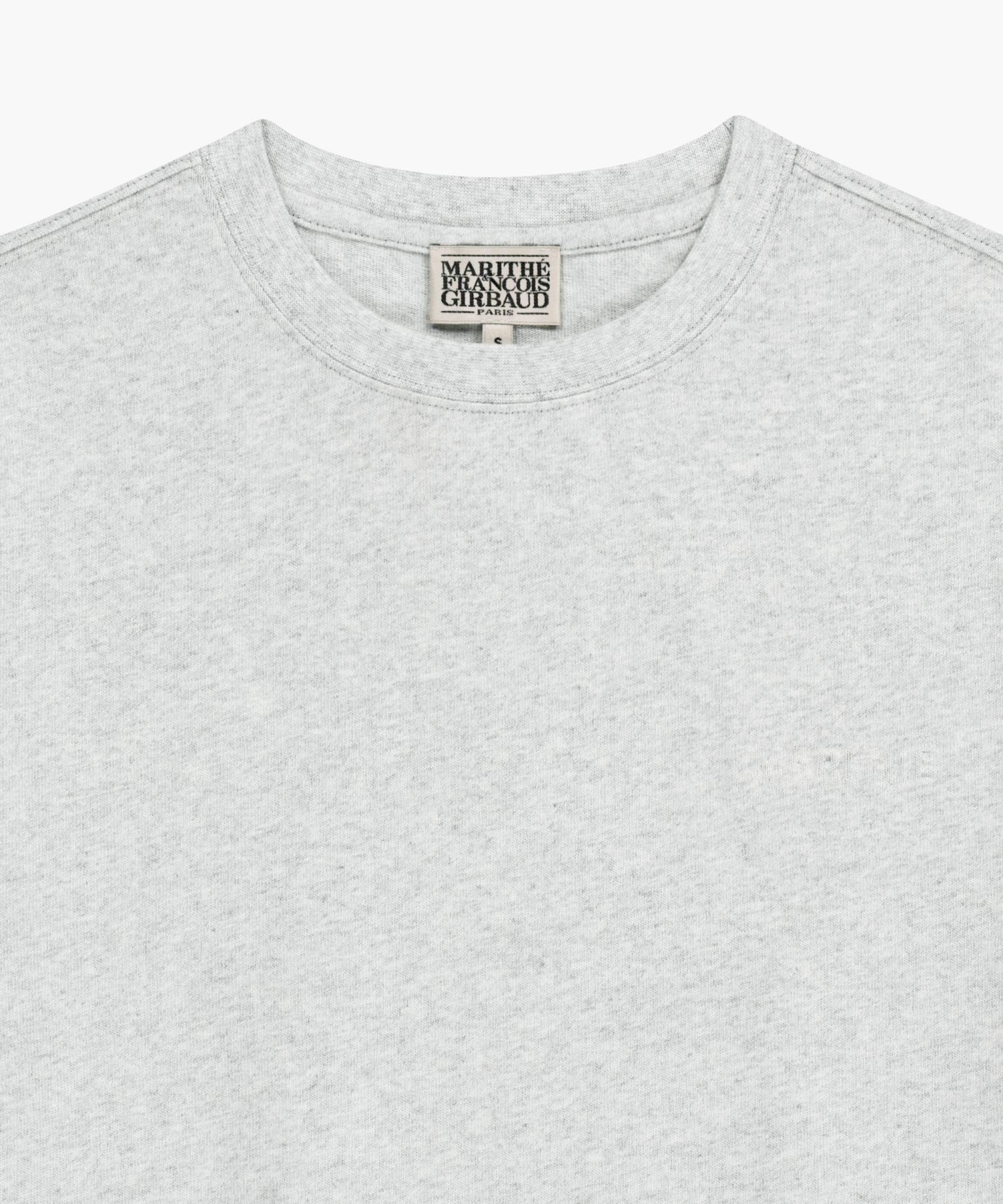 Marithe & Francois Girbaud - Embo Small Regular Logo Tee (Light Heather Gray) product image 8 | TRAB K-Fashion Australia