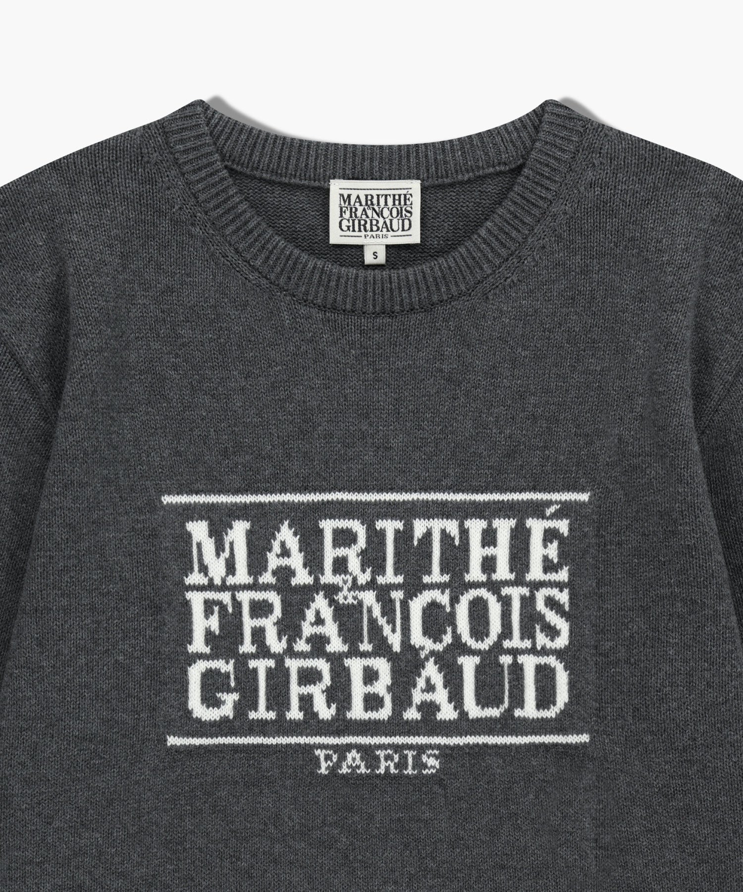 Marithe & Francois Girbaud - Classic Logo Knit Pullover (Charcoal) product image 8 | TRAB K-Fashion Australia