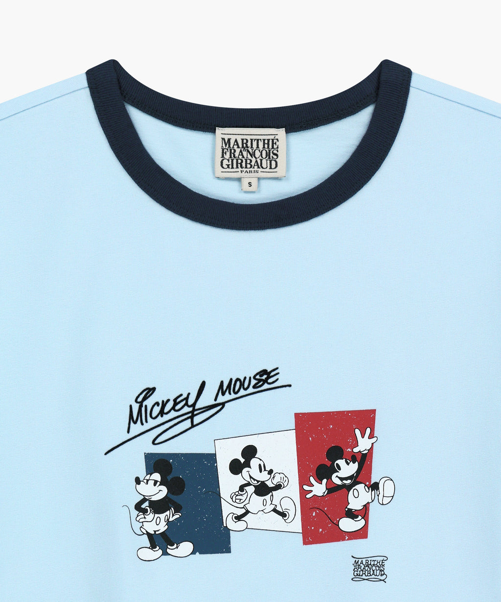 Marithe & Francois Girbaud - Mickey_french Ringer Tee (Sky Blue) product image 8 | TRAB K-Fashion Australia