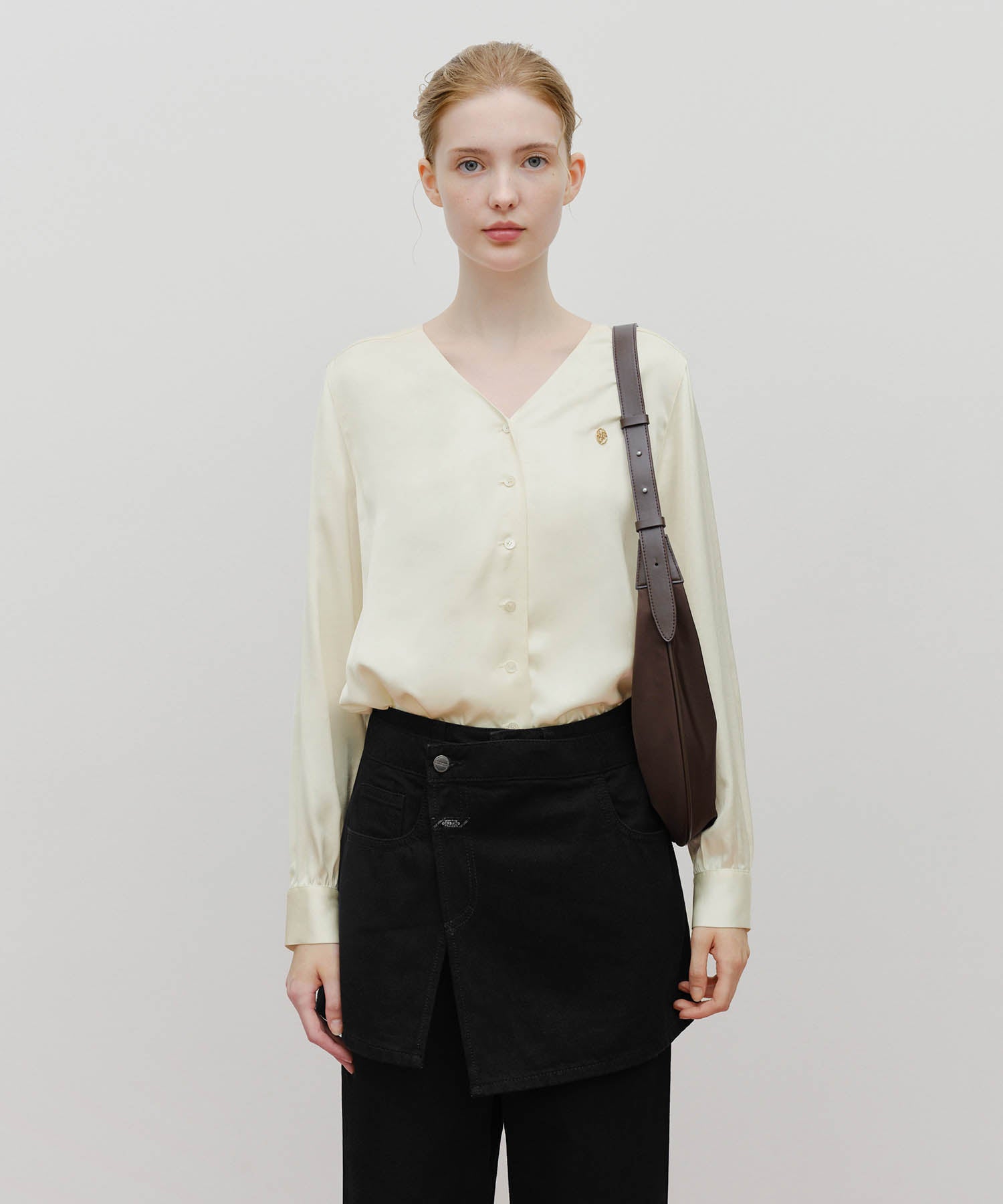 Marithe & Francois Girbaud - Classic Logo Round Shoulder Bag (Brown) product image 8 | TRAB K-Fashion Australia
