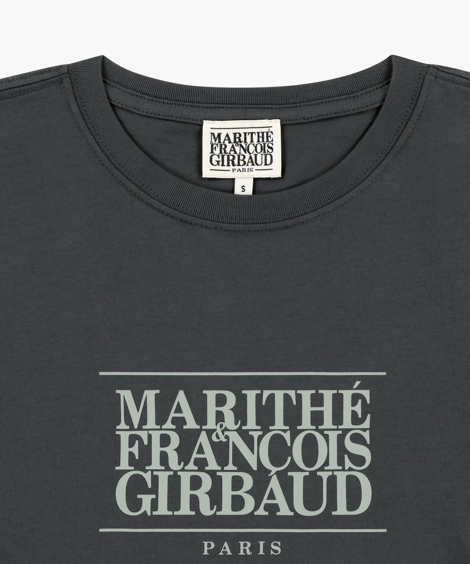 Marithe & Francois Girbaud - Classic Logo Crop Tee (Charcoal) product image 8 | TRAB K-Fashion Australia
