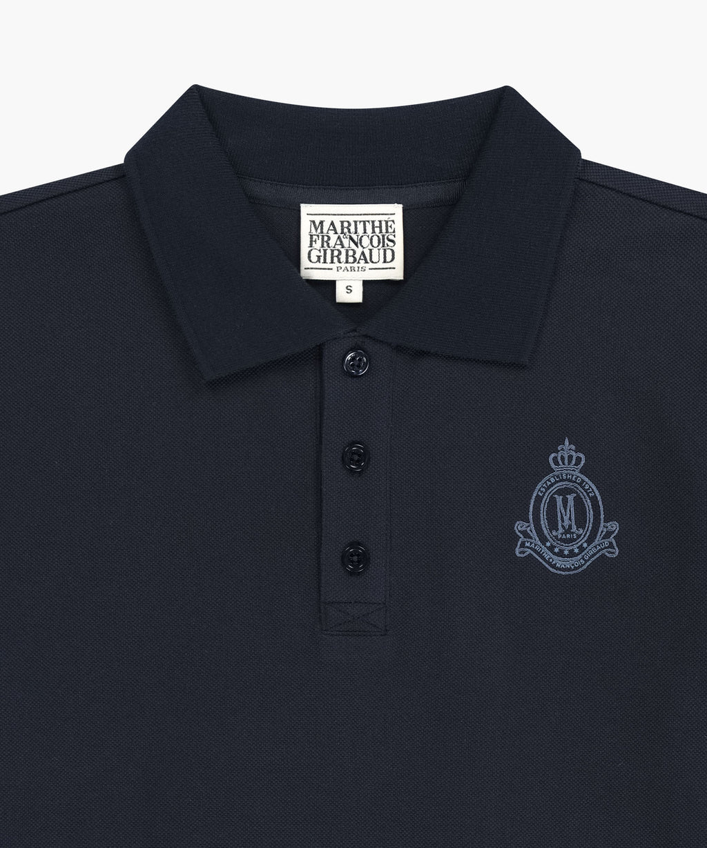 Marithe & Francois Girbaud - Emblem Pk Collar Tee (Navy) product image 8 | TRAB K-Fashion Australia