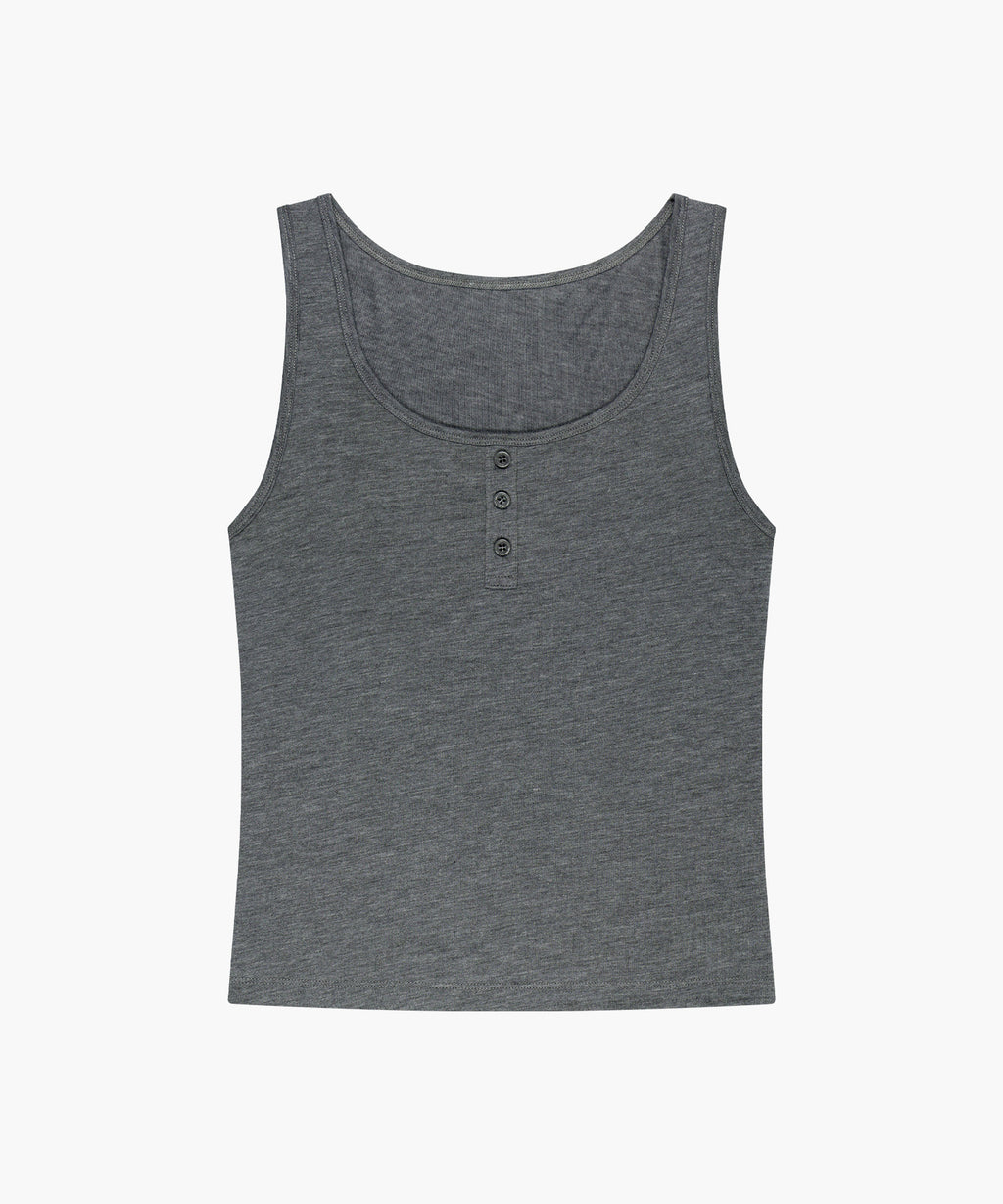 Marithe & Francois Girbaud - [Pre-order – Ships 7 Jul] Layered Sleeveless (Heather Charcoal) product image 11 | TRAB K-Fashion Australia