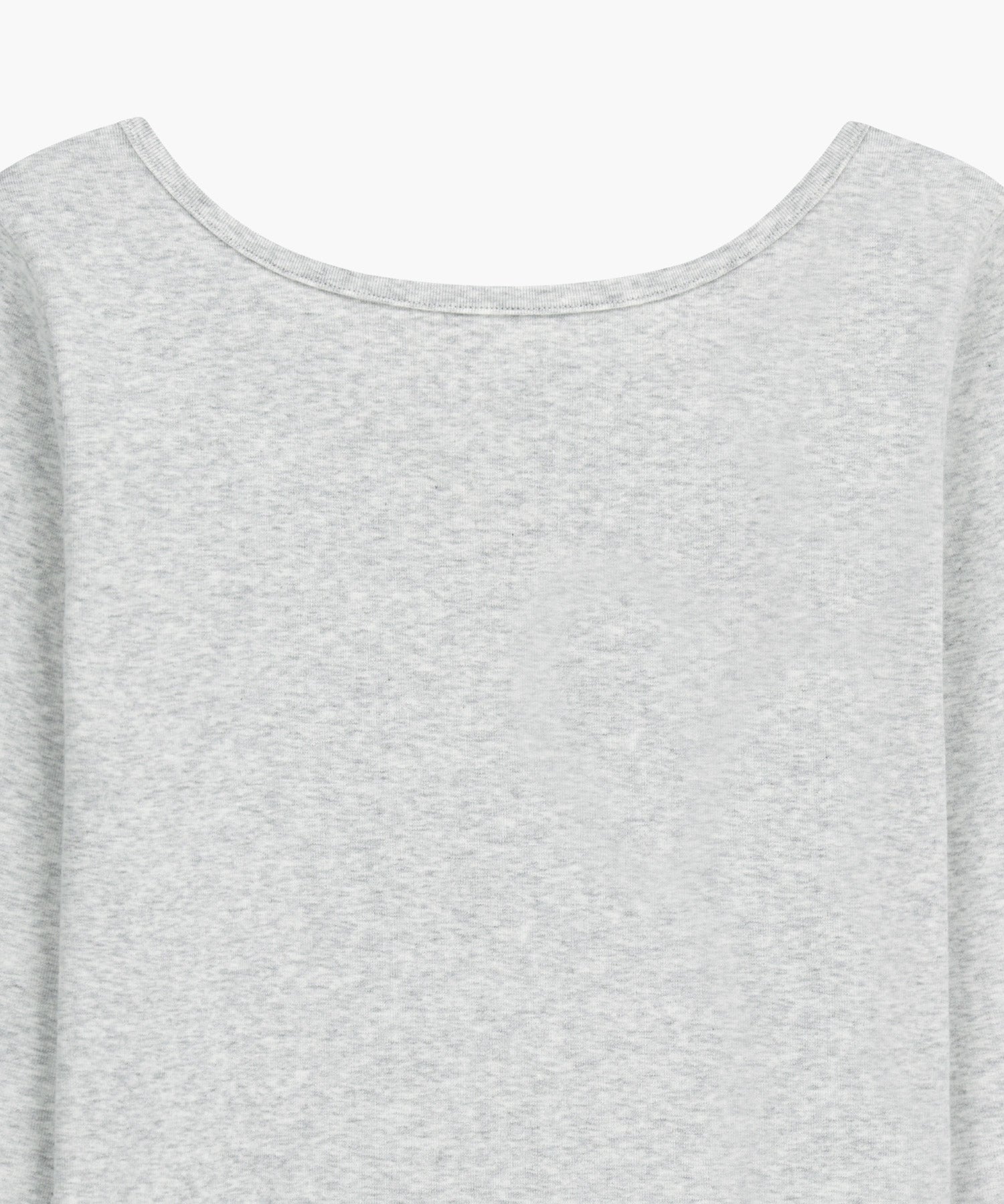 Marithe & Francois Girbaud - Basic Scoop Back Long Sleeve (Light Heather Gray) product image 8 | TRAB K-Fashion Australia