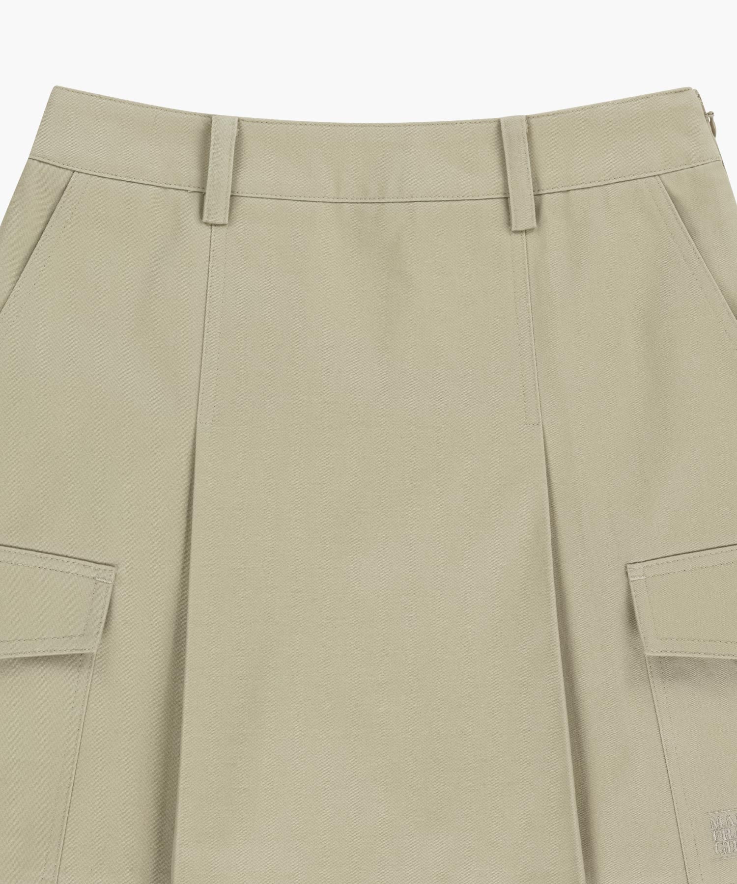 Marithe & Francois Girbaud - Cotton Cargo Mini Skirt (Beige) product image 11 | TRAB K-Fashion Australia