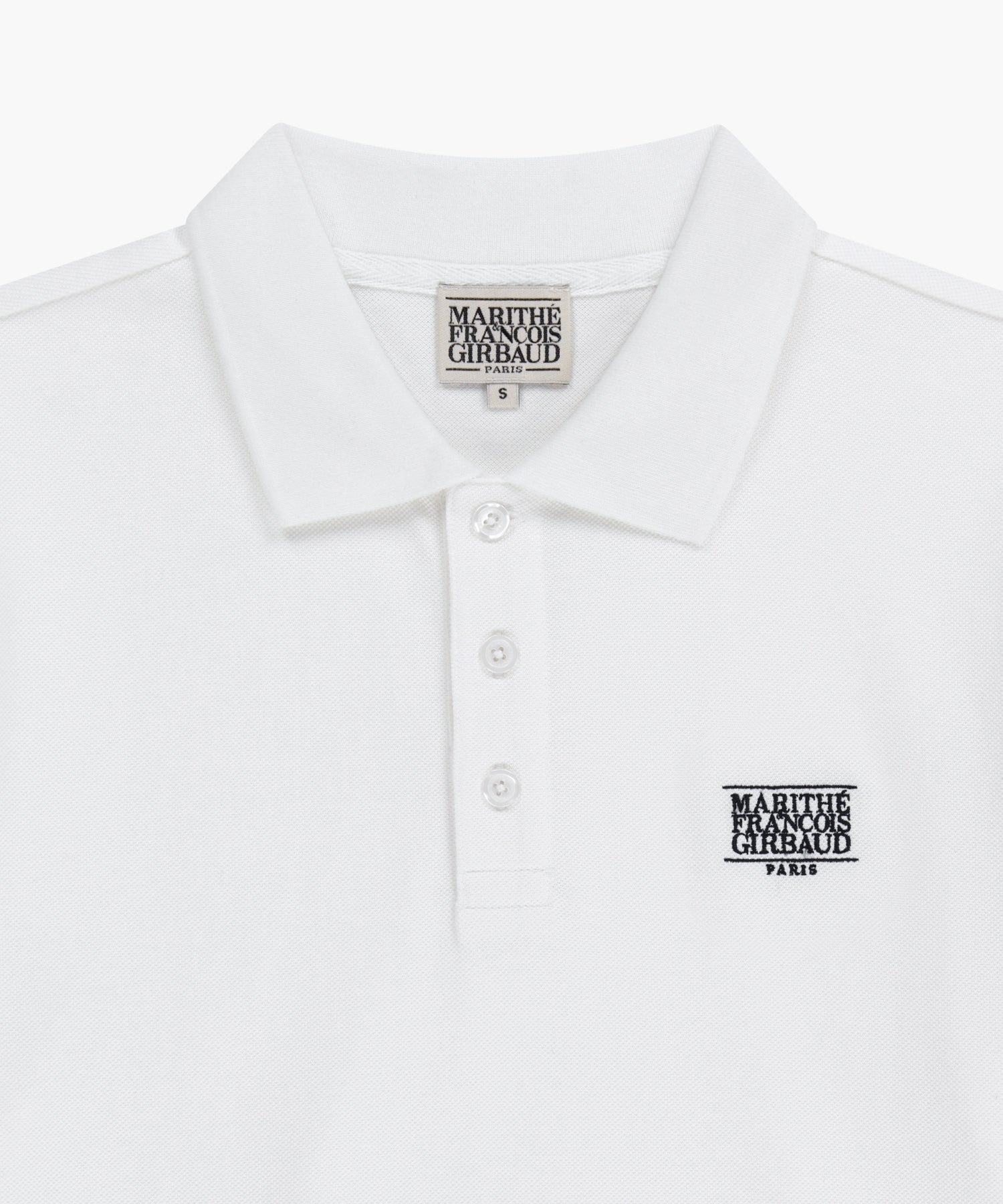 Marithe & Francois Girbaud - Small Classic Logo Pk Collar Tee (White) product image 8 | TRAB K-Fashion Australia