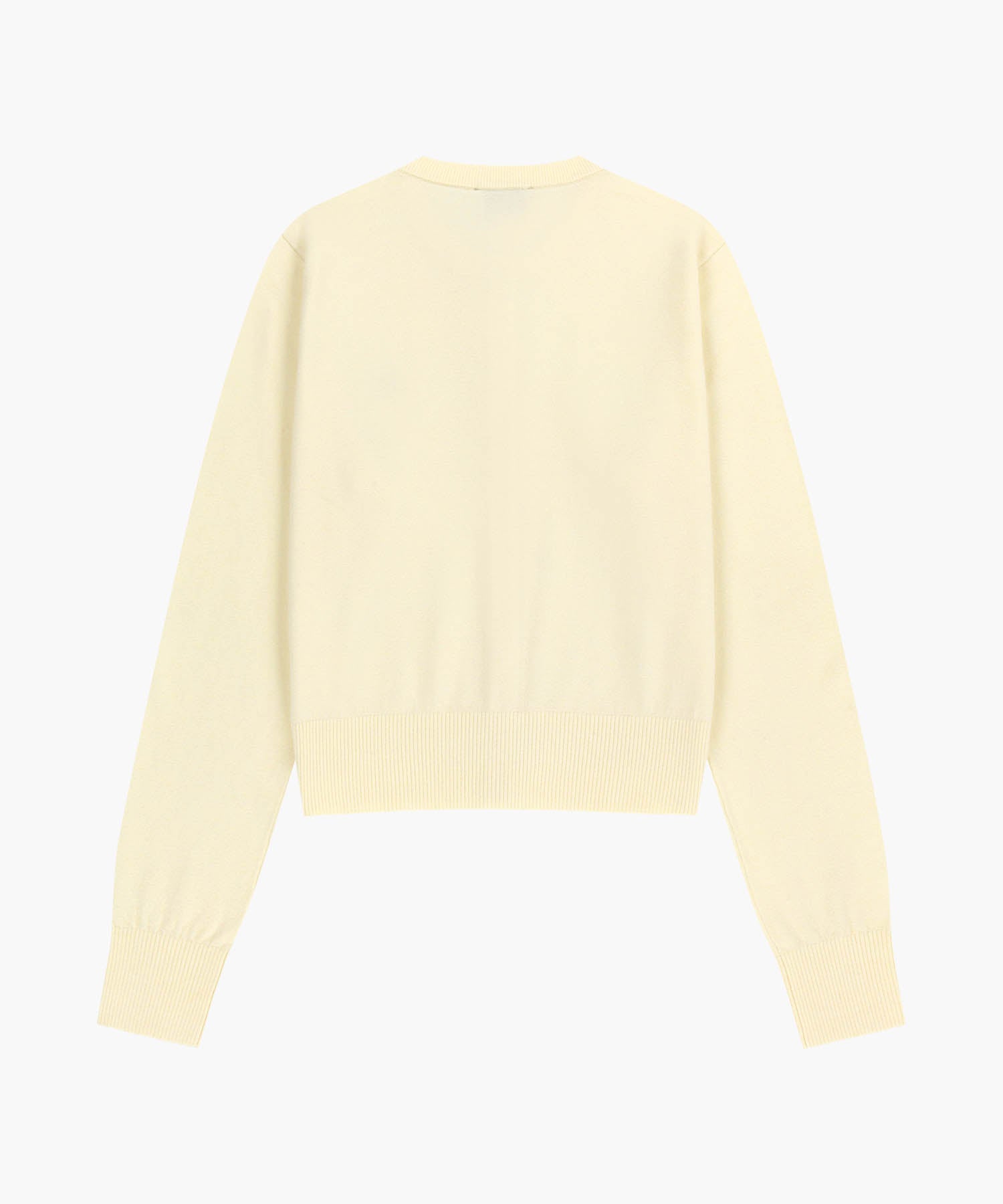 Marithe & Francois Girbaud - Basic Knit Cardigan Setup (Ivory) product image 8 | TRAB K-Fashion Australia