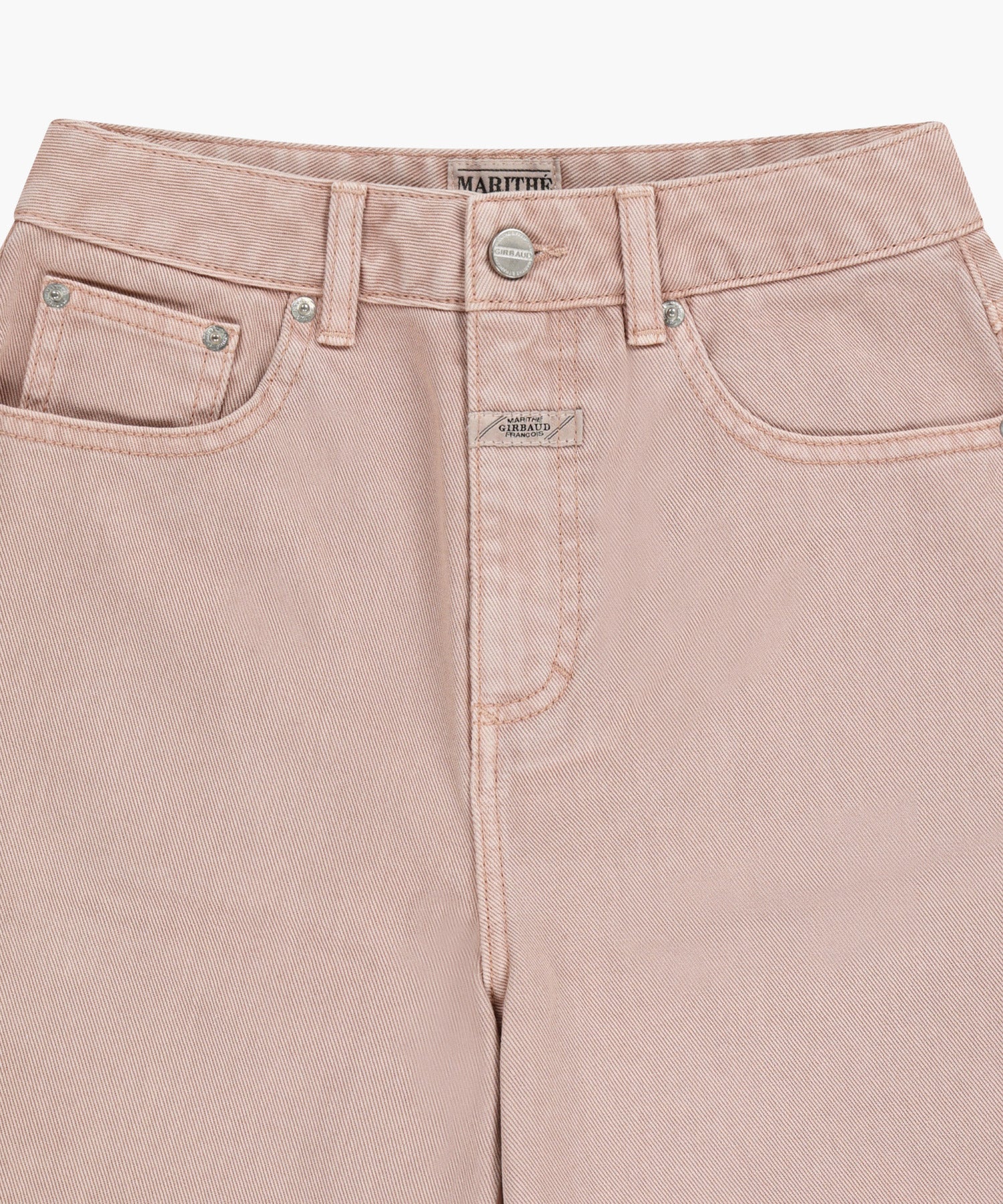 Marithe & Francois Girbaud - Long Bermuda Denim Pants (Dust Pink) product image 8 | TRAB K-Fashion Australia
