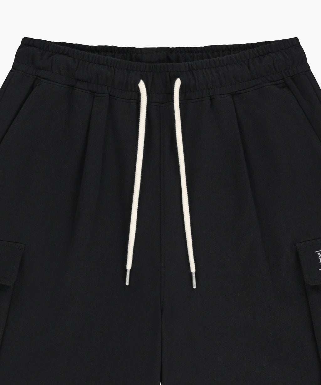 Marithe & Francois Girbaud - Classic Logo Cargo Sweat Shorts (Black) product image 8 | TRAB K-Fashion Australia