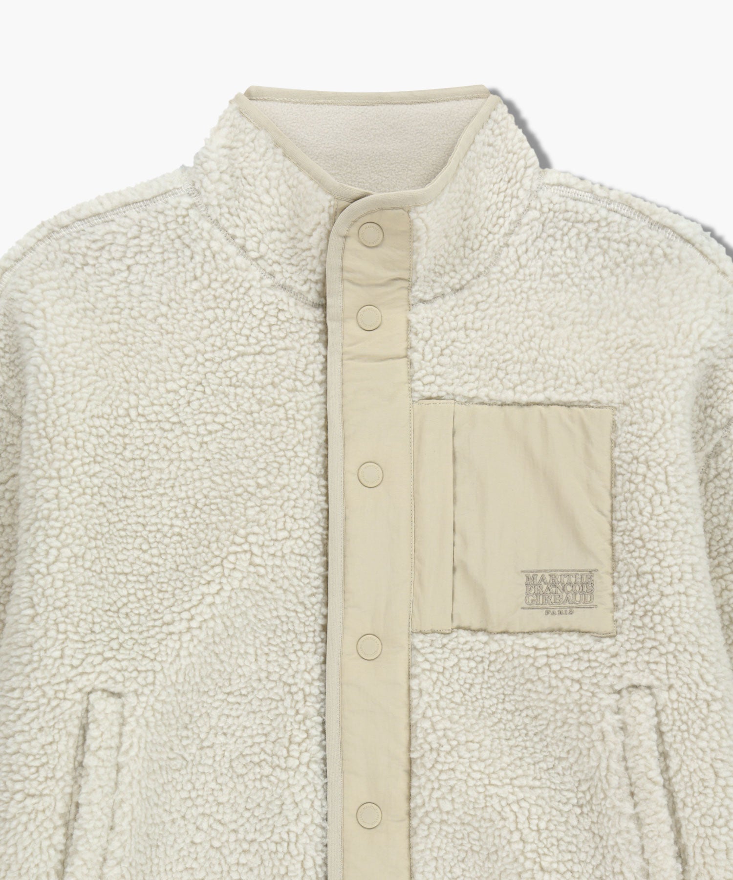 Marithe & Francois Girbaud - Marithe Sport W Fleece Crop Jacket (Ivory) product image 8 | TRAB K-Fashion Australia