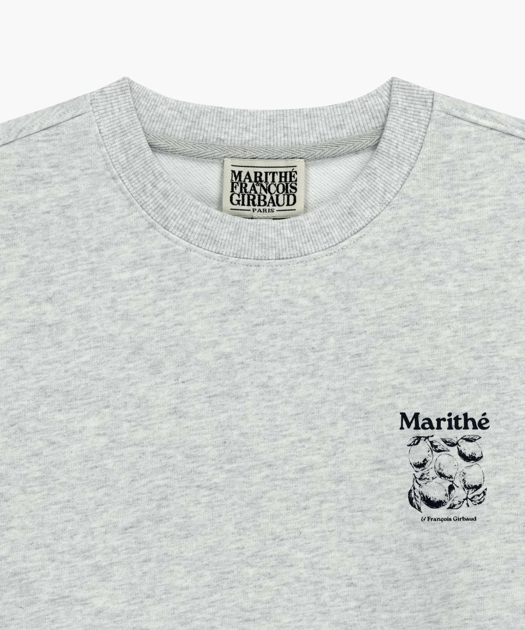 Marithe & Francois Girbaud - Lemon Graphic Oversized Sweatshirt (Light Heather Gray) product image 8 | TRAB K-Fashion Australia