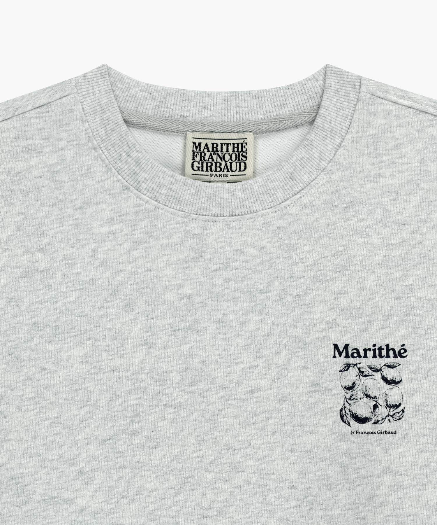 Marithe & Francois Girbaud - Lemon Graphic Oversized Sweatshirt (Light Heather Gray) product image 8 | TRAB K-Fashion Australia