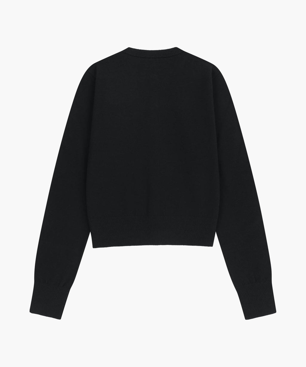 Marithe & Francois Girbaud - Basic Knit Cardigan Setup (Black) product image 8 | TRAB K-Fashion Australia