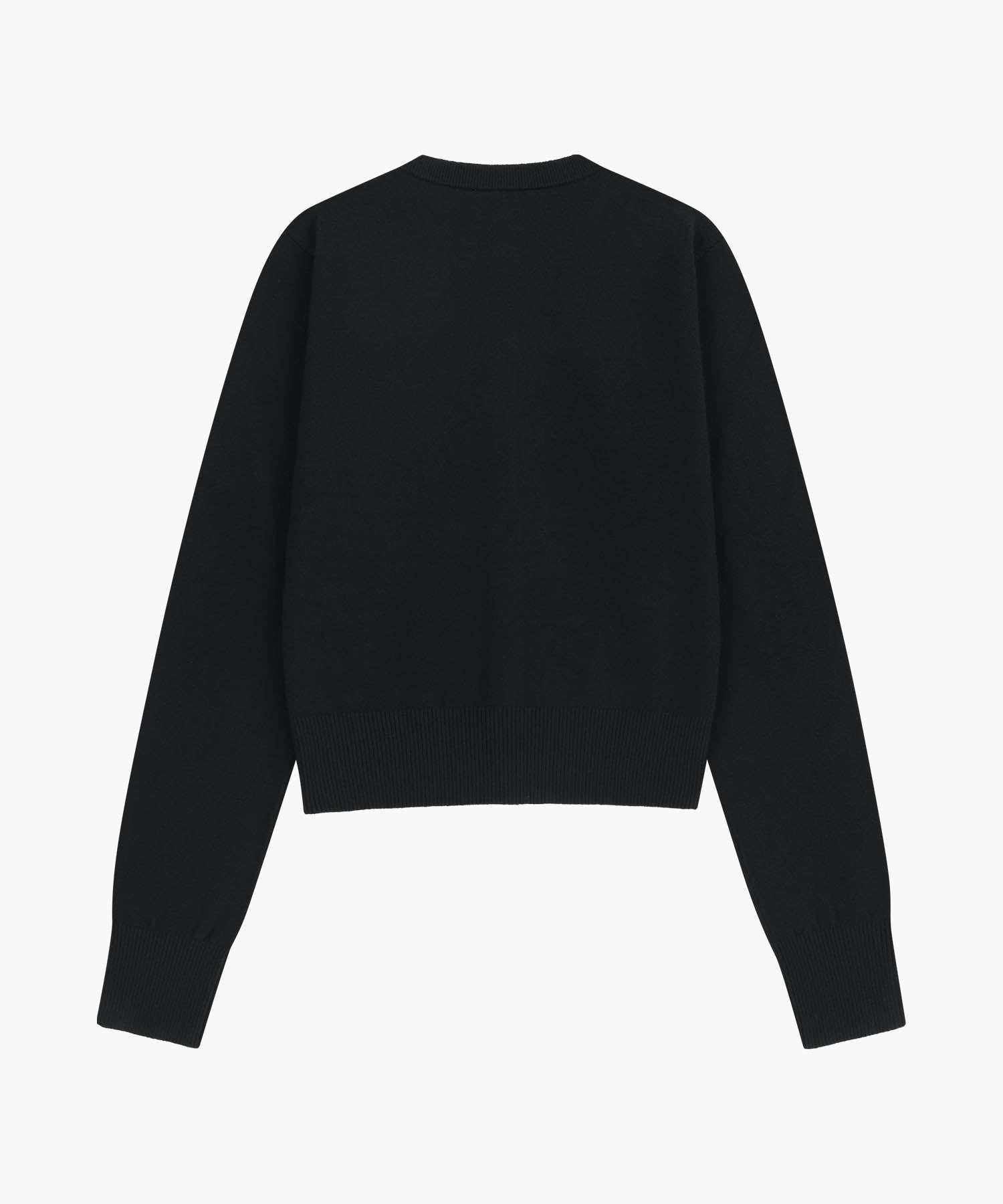 Marithe & Francois Girbaud - Basic Knit Cardigan Setup (Black) product image 8 | TRAB K-Fashion Australia