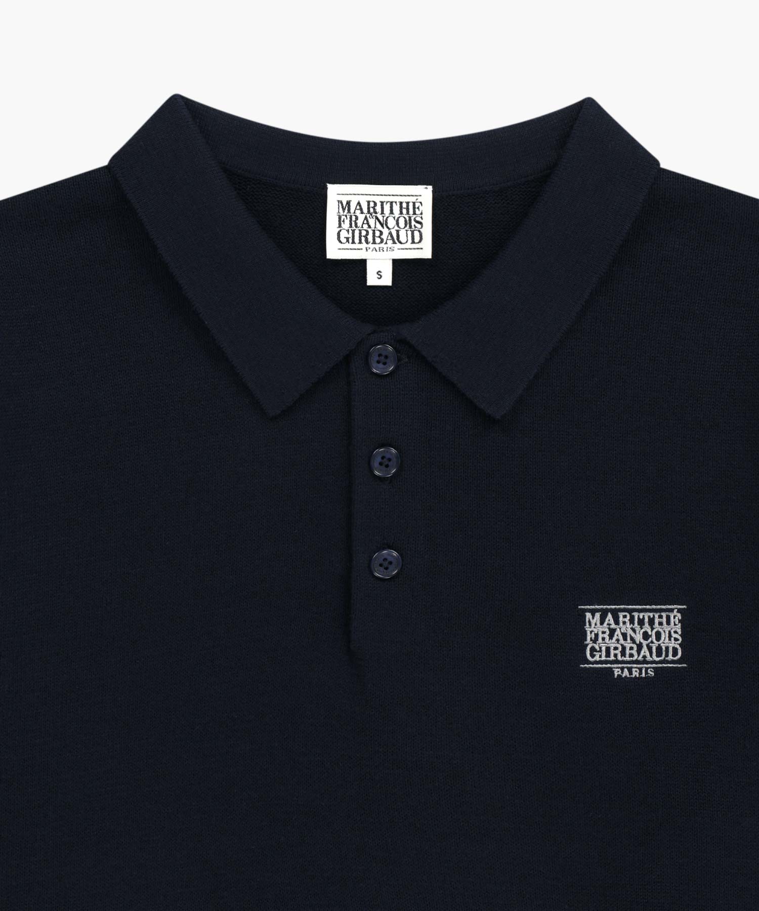 Marithe & Francois Girbaud - Small Classic Logo Collar Knit (Dark Navy) product image 8 | TRAB K-Fashion Australia