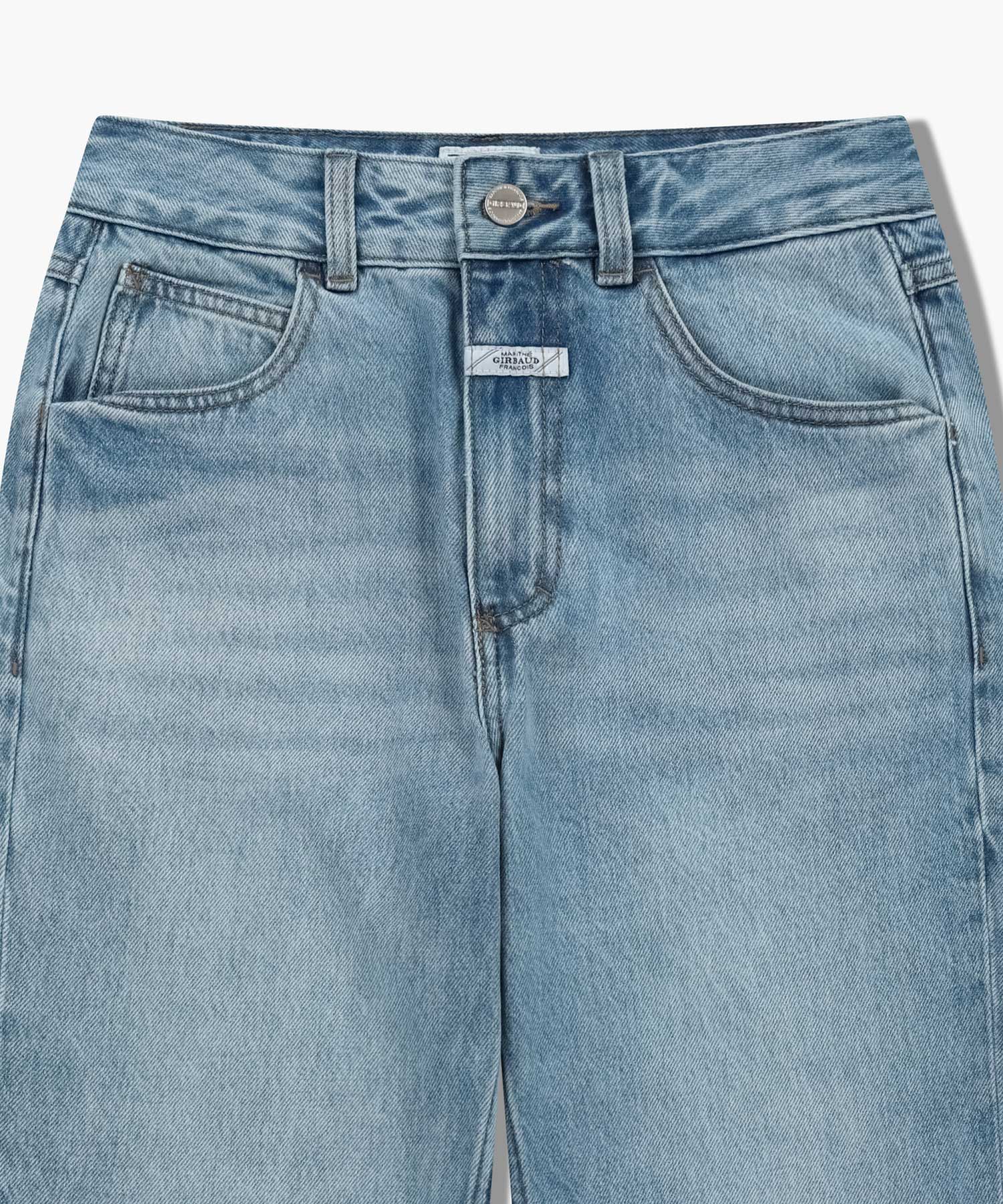 Marithe & Francois Girbaud - Slim Straight Denim Pants (Light Blue) product image 8 | TRAB K-Fashion Australia