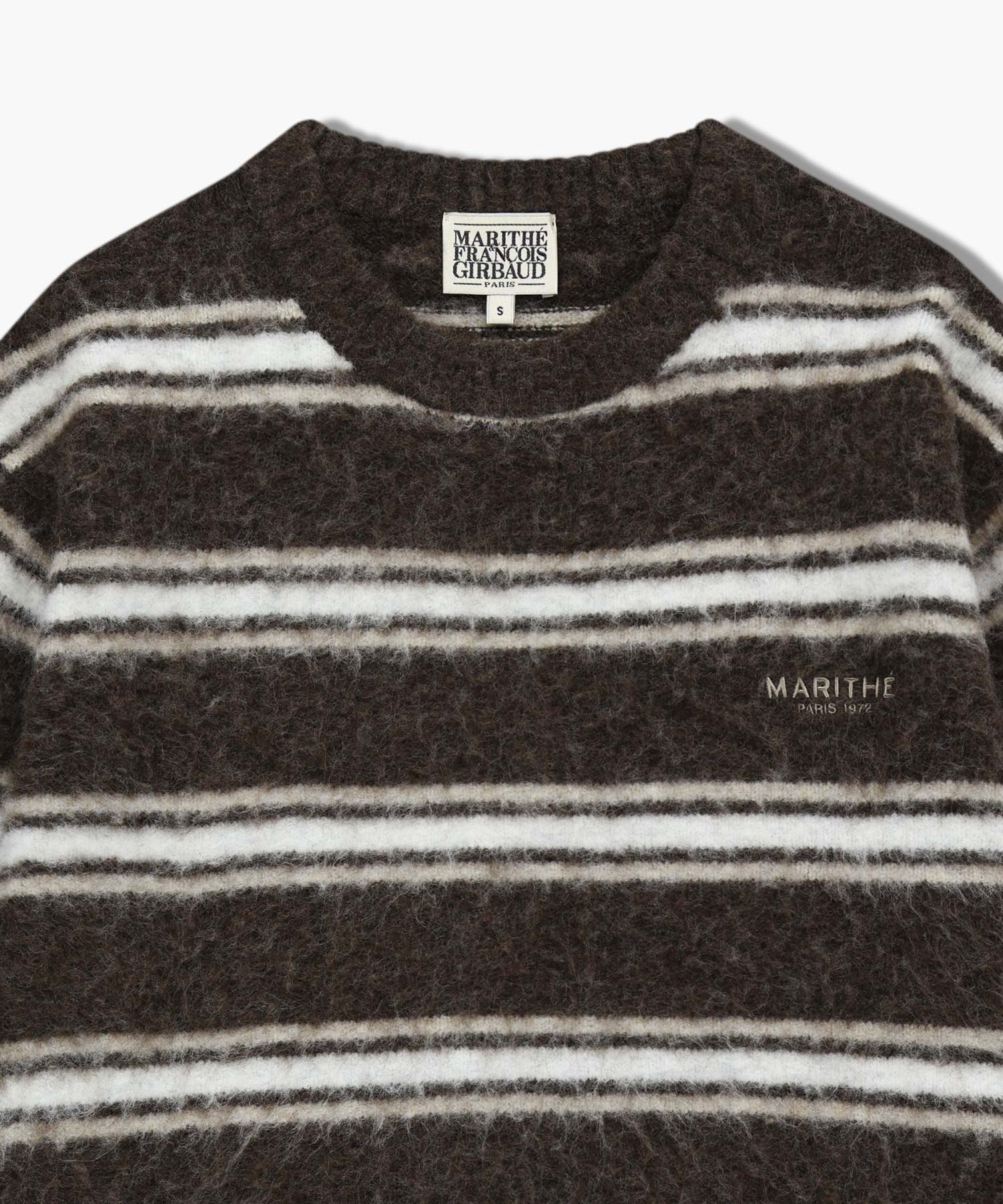 Marithe & Francois Girbaud - Multi Stripe Knit Pullover (Brown) product image 8 | TRAB K-Fashion Australia