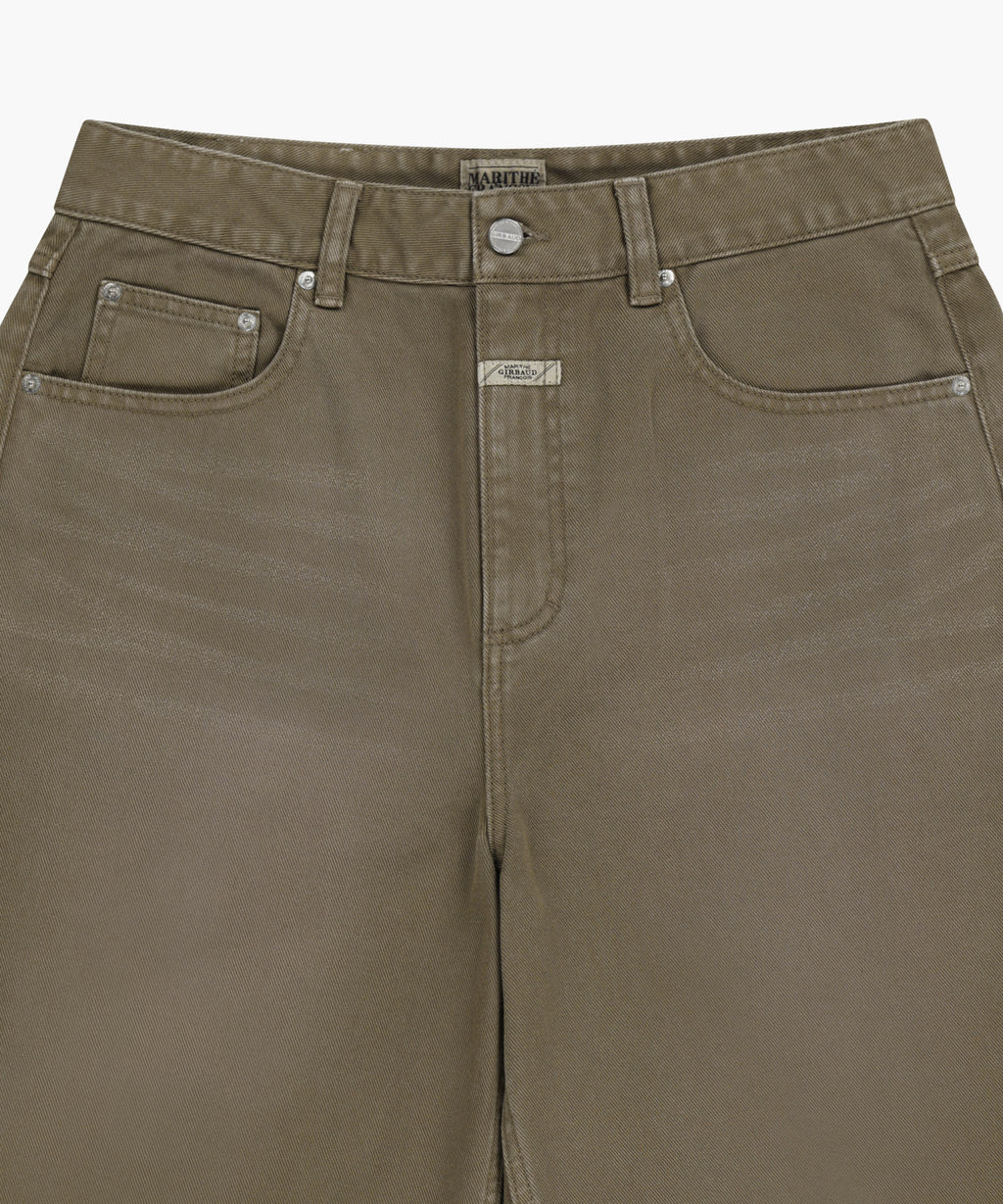 Marithe & Francois Girbaud - Bermuda Denim Pants (Brown) product image 8 | TRAB K-Fashion Australia