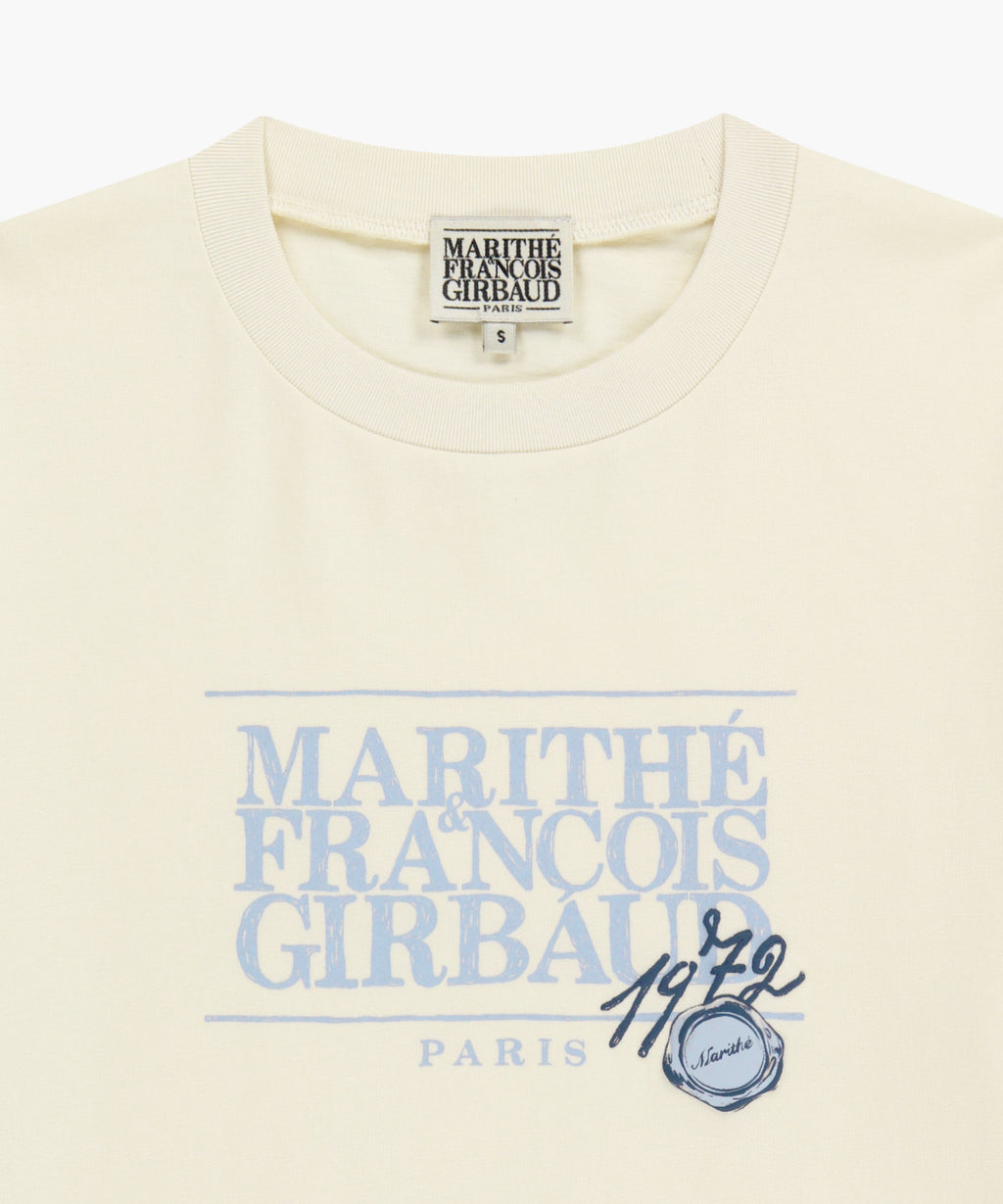 Marithe & Francois Girbaud - Stamp Classic Logo Tee (Cream) product image 8 | TRAB K-Fashion Australia