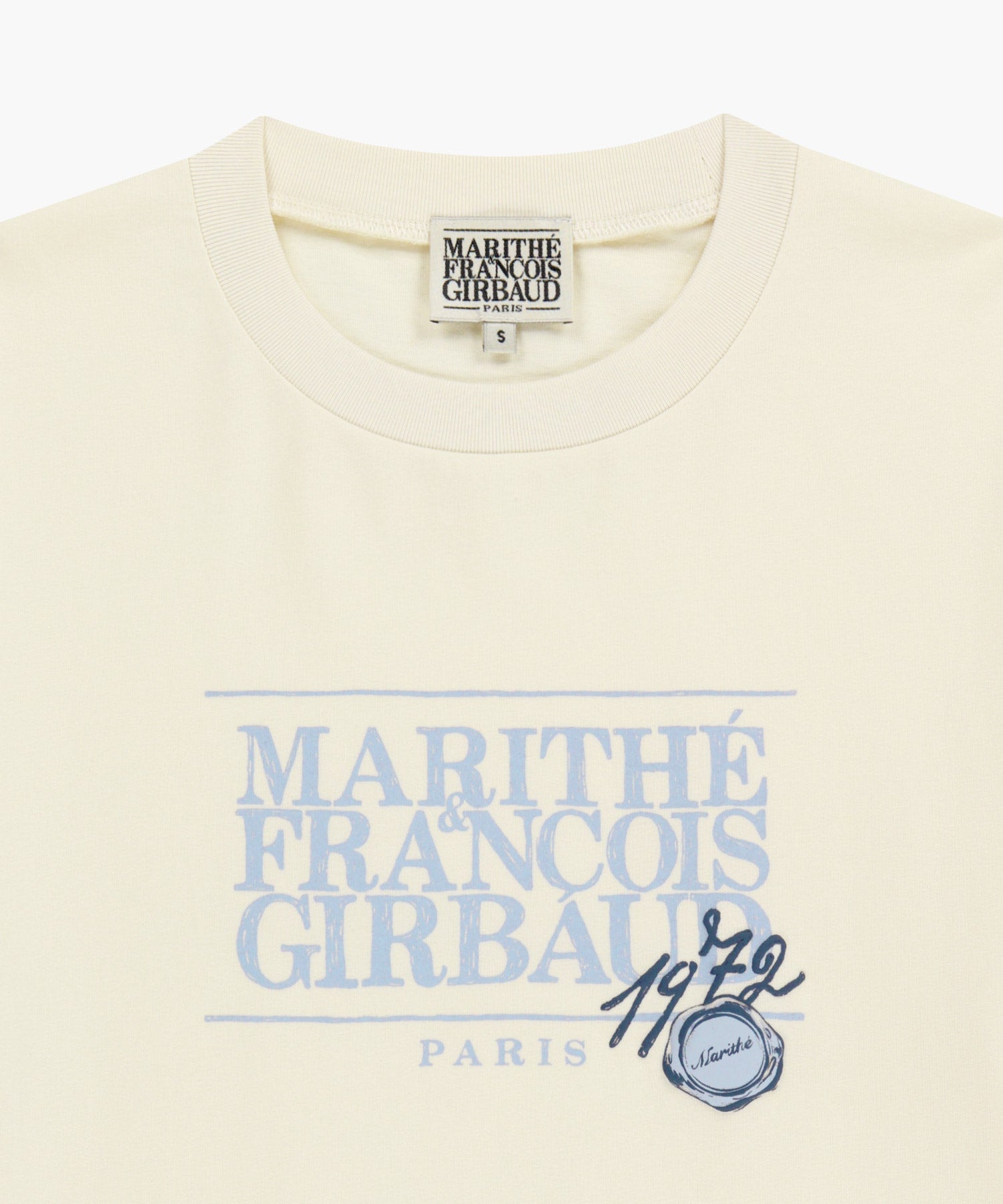 Marithe & Francois Girbaud - Stamp Classic Logo Tee (Cream) product image 8 | TRAB K-Fashion Australia