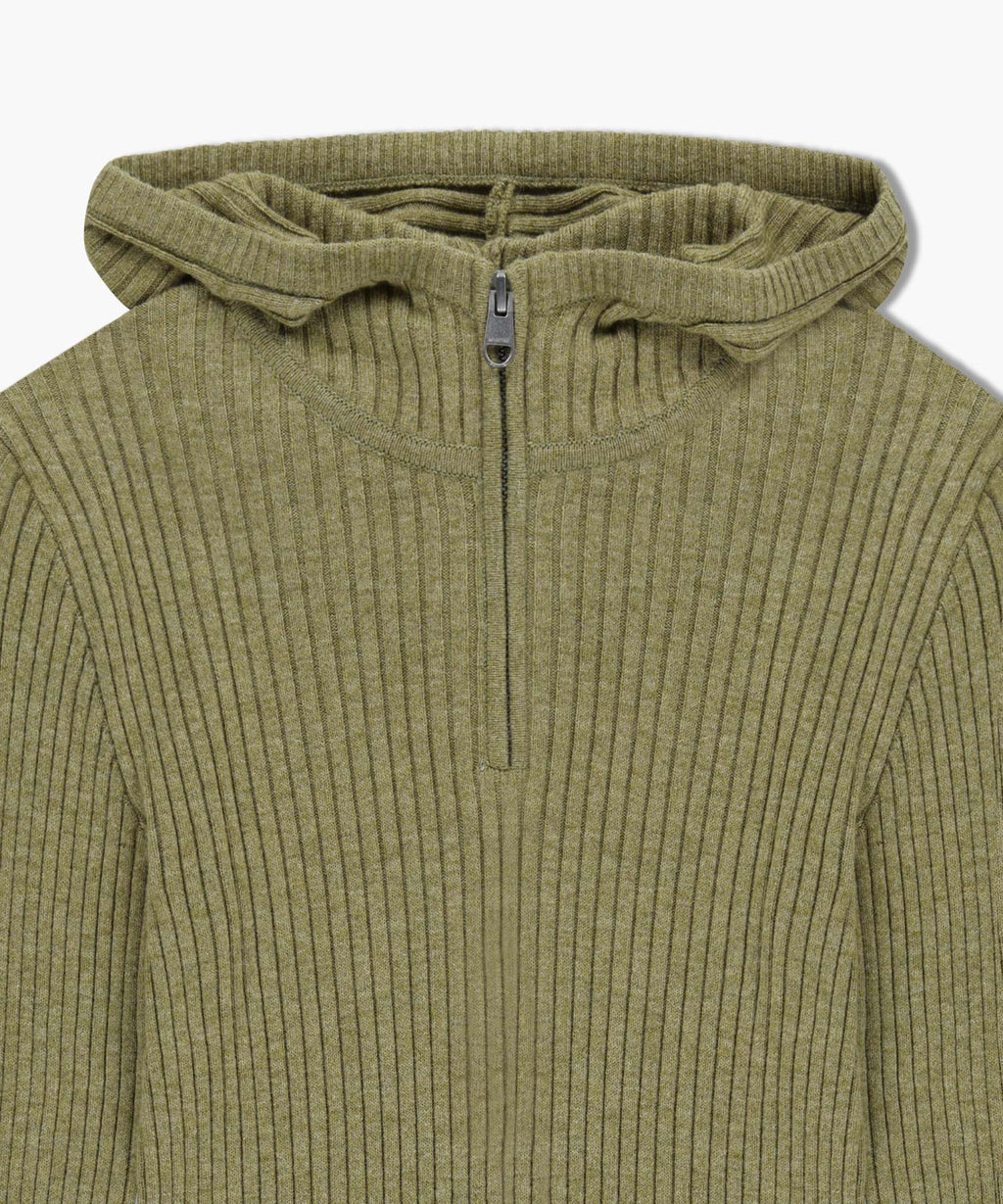Marithe & Francois Girbaud - Balaclava Hoodie Slim Knit (Light Olive) product image 8 | TRAB K-Fashion Australia
