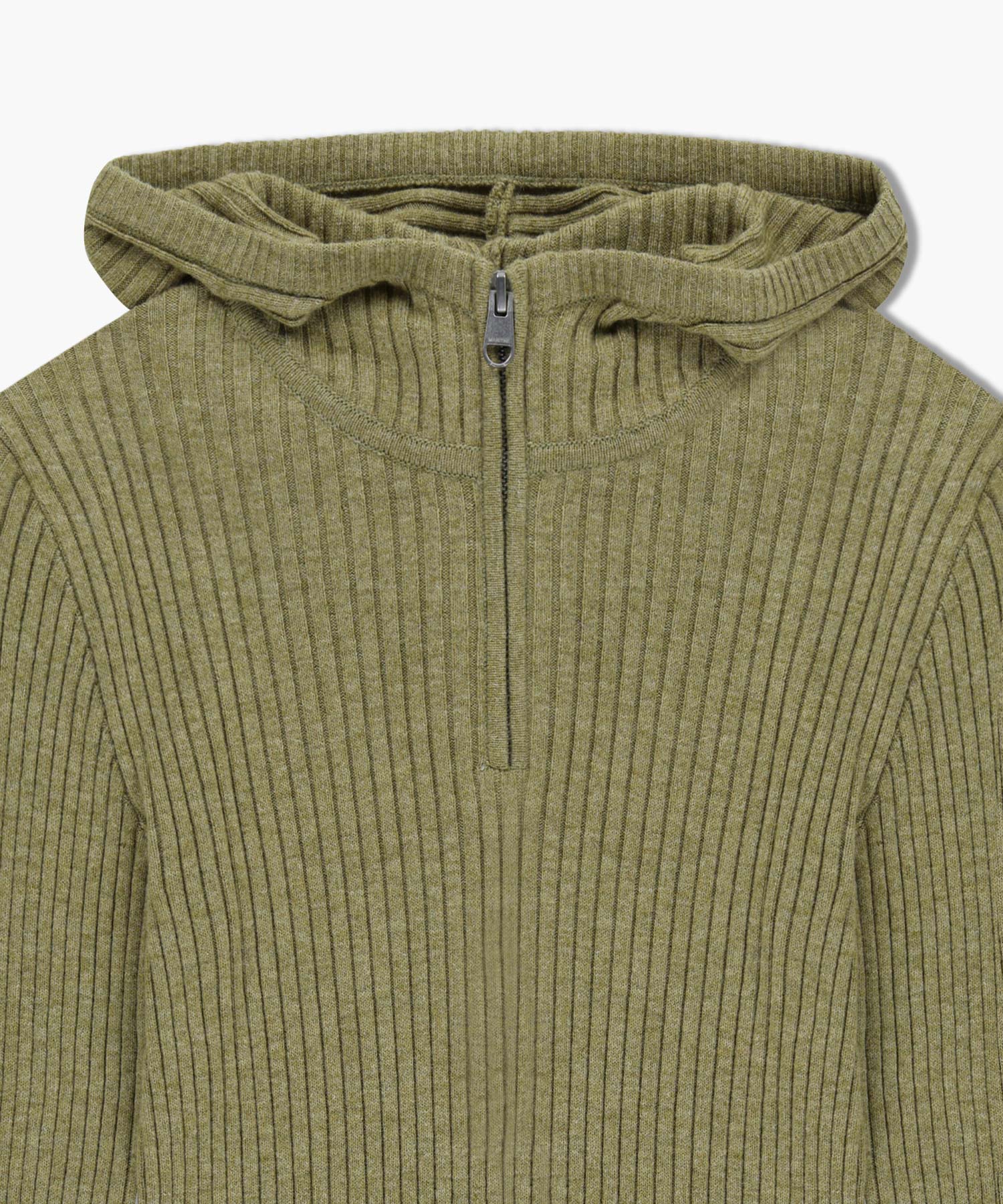 Marithe & Francois Girbaud - Balaclava Hoodie Slim Knit (Light Olive) product image 8 | TRAB K-Fashion Australia