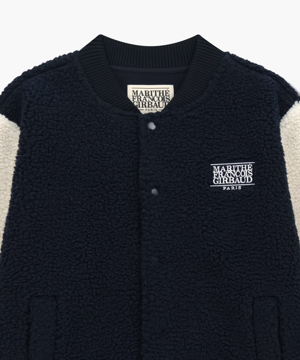 Marithe & Francois Girbaud - Fleece Varsity Jacket (Ivory) product image 8 | TRAB K-Fashion Australia