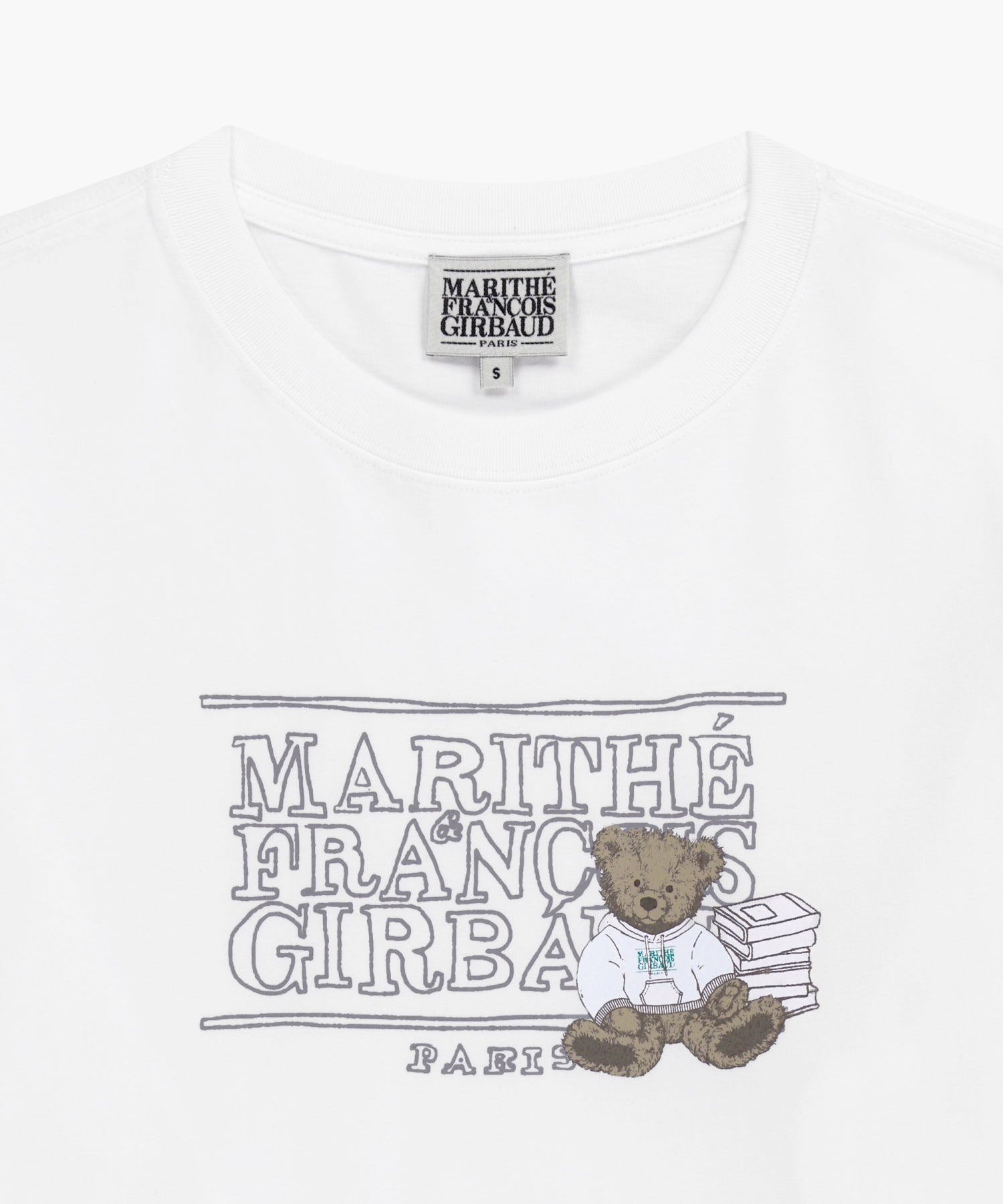 Marithe & Francois Girbaud - Doodle Classic Logo Long Sleeve Tee (White) product image 8 | TRAB K-Fashion Australia