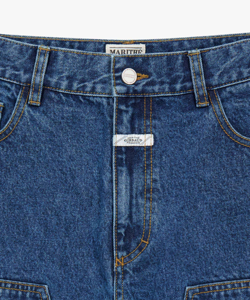 Marithe & Francois Girbaud - Double Knee Denim Pants (Blue) product image 8 | TRAB K-Fashion Australia