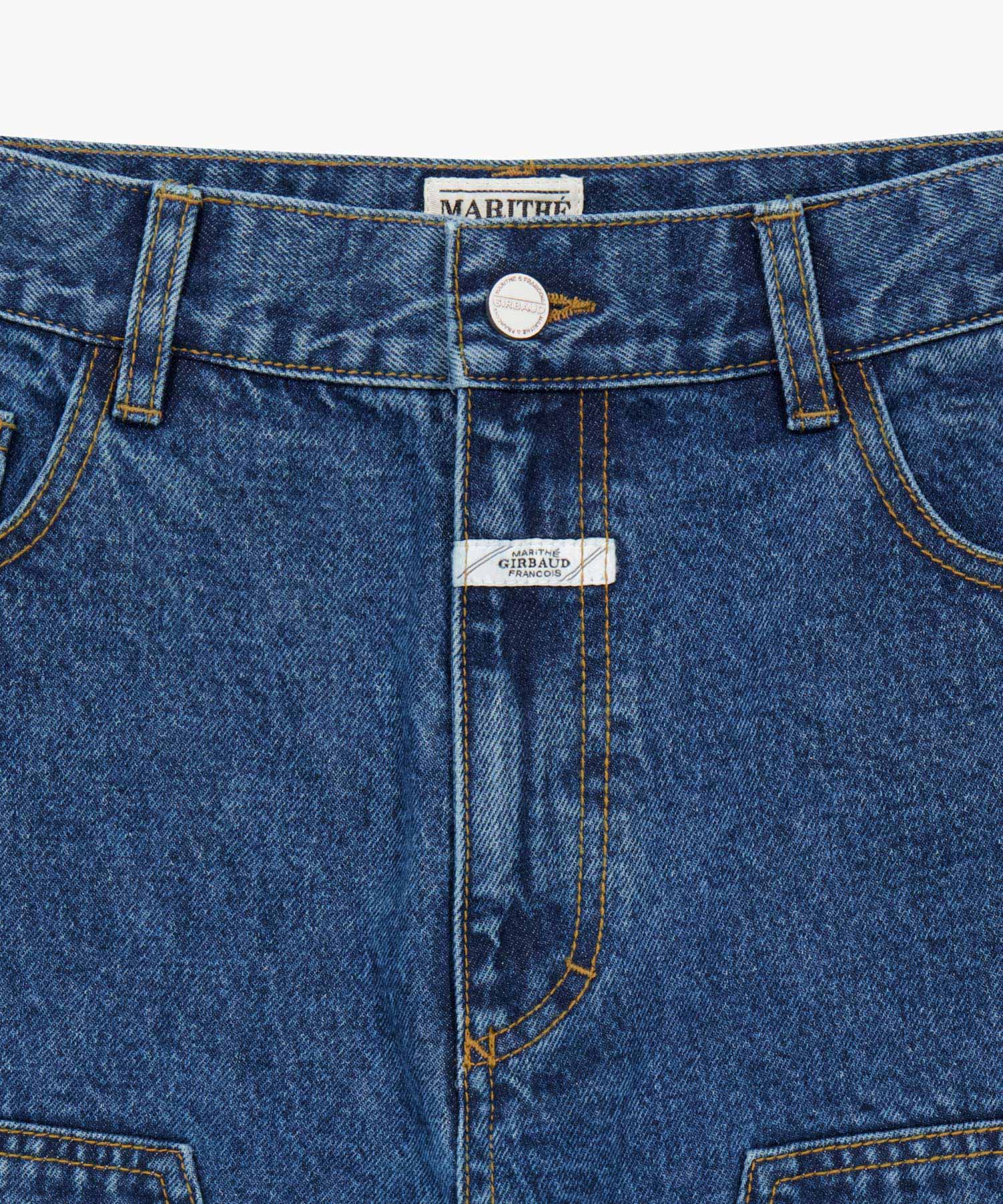 Marithe & Francois Girbaud - Double Knee Denim Pants (Blue) product image 8 | TRAB K-Fashion Australia